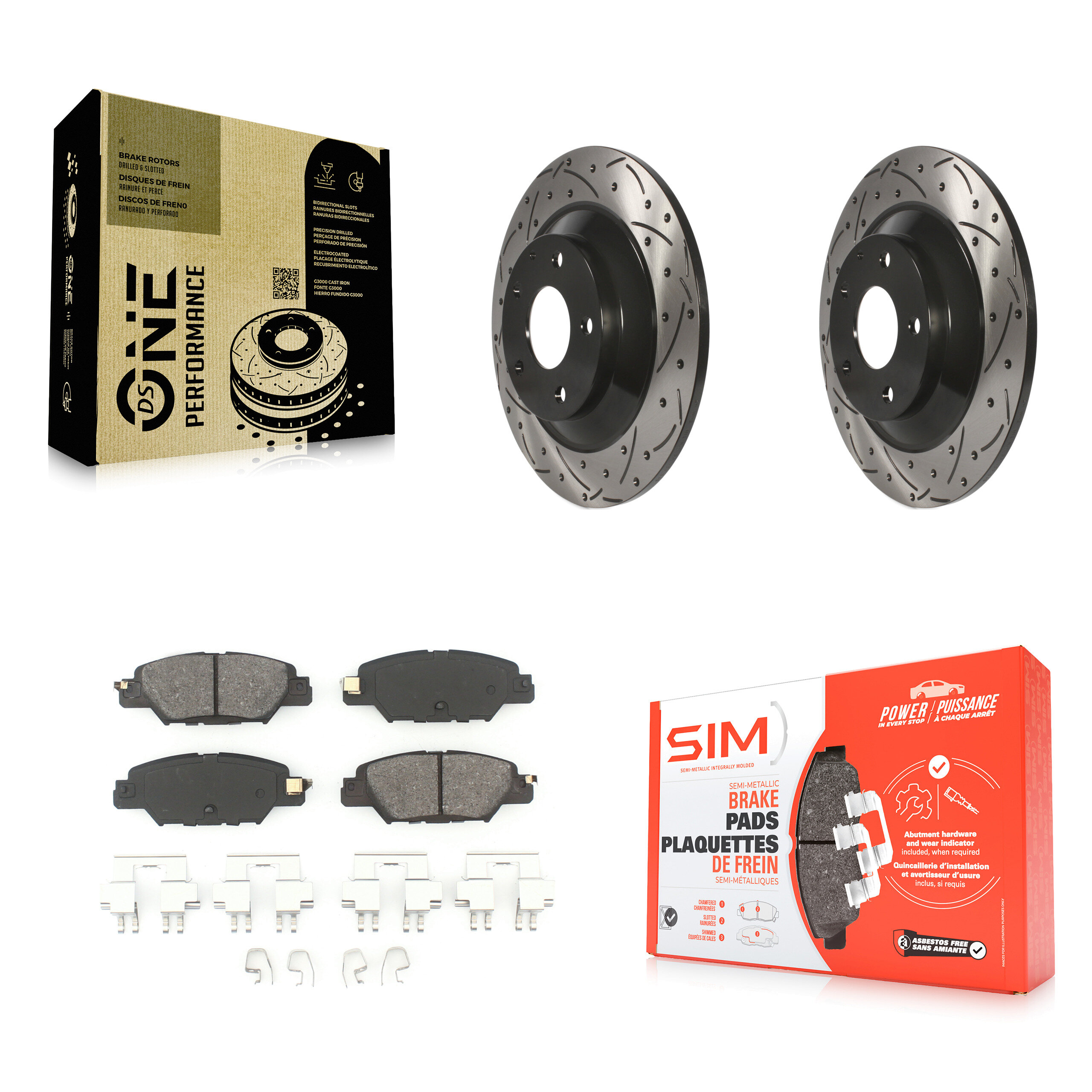 Transit Auto KDS-100511 Disc Brake Kit for 2016-2024 Mazda CX-5 - Rear