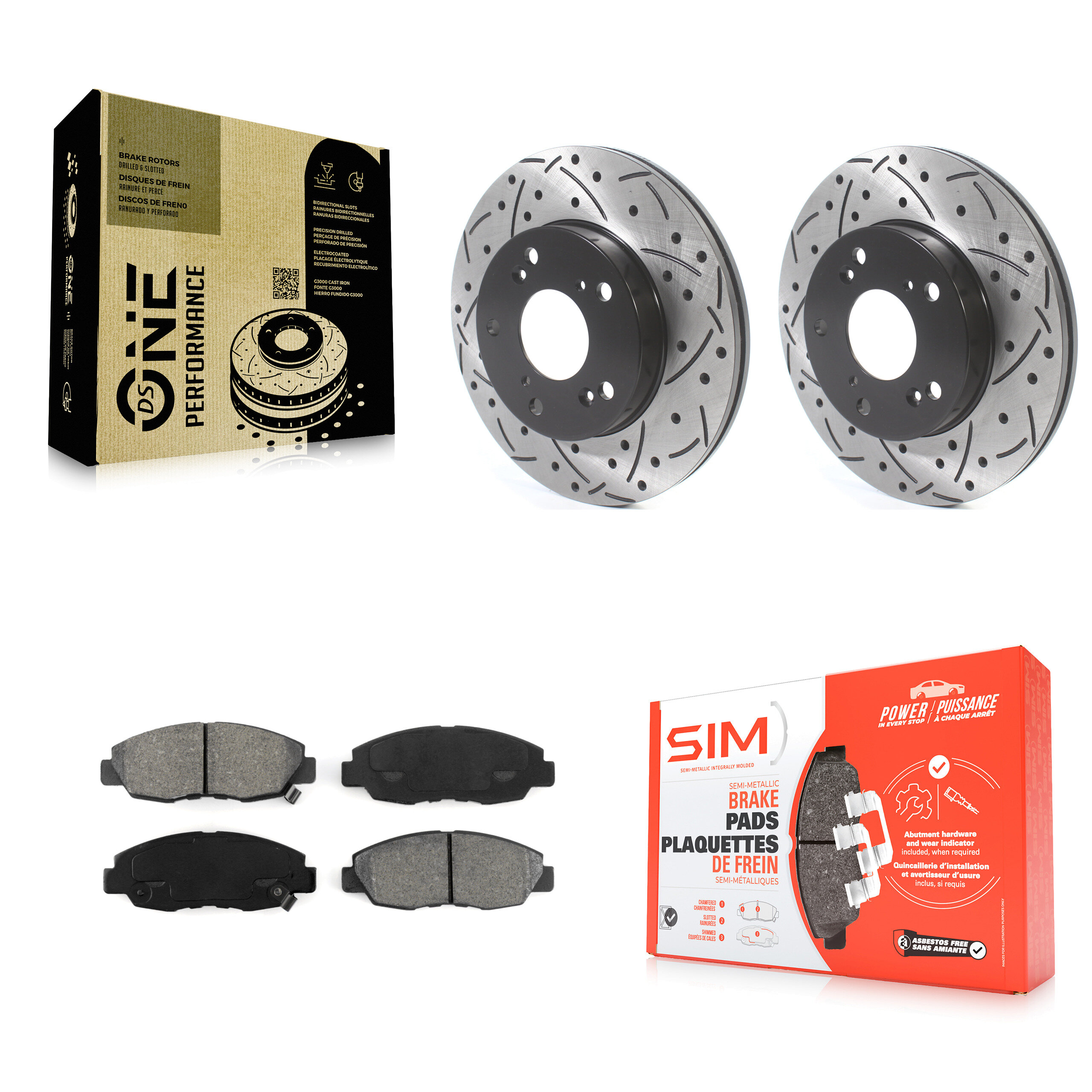 Transit Auto KDS-100674 Disc Brake Kit for 2006-2011 Honda Civic - Front
