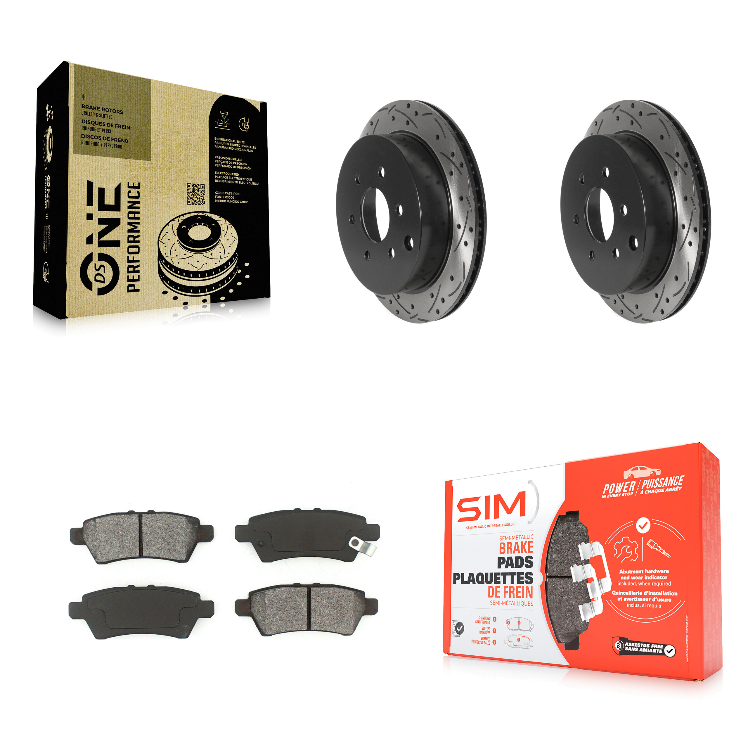 Transit Auto KDS-100801 Disc Brake Kit for 2006-2007 Nissan Xterra - Rear