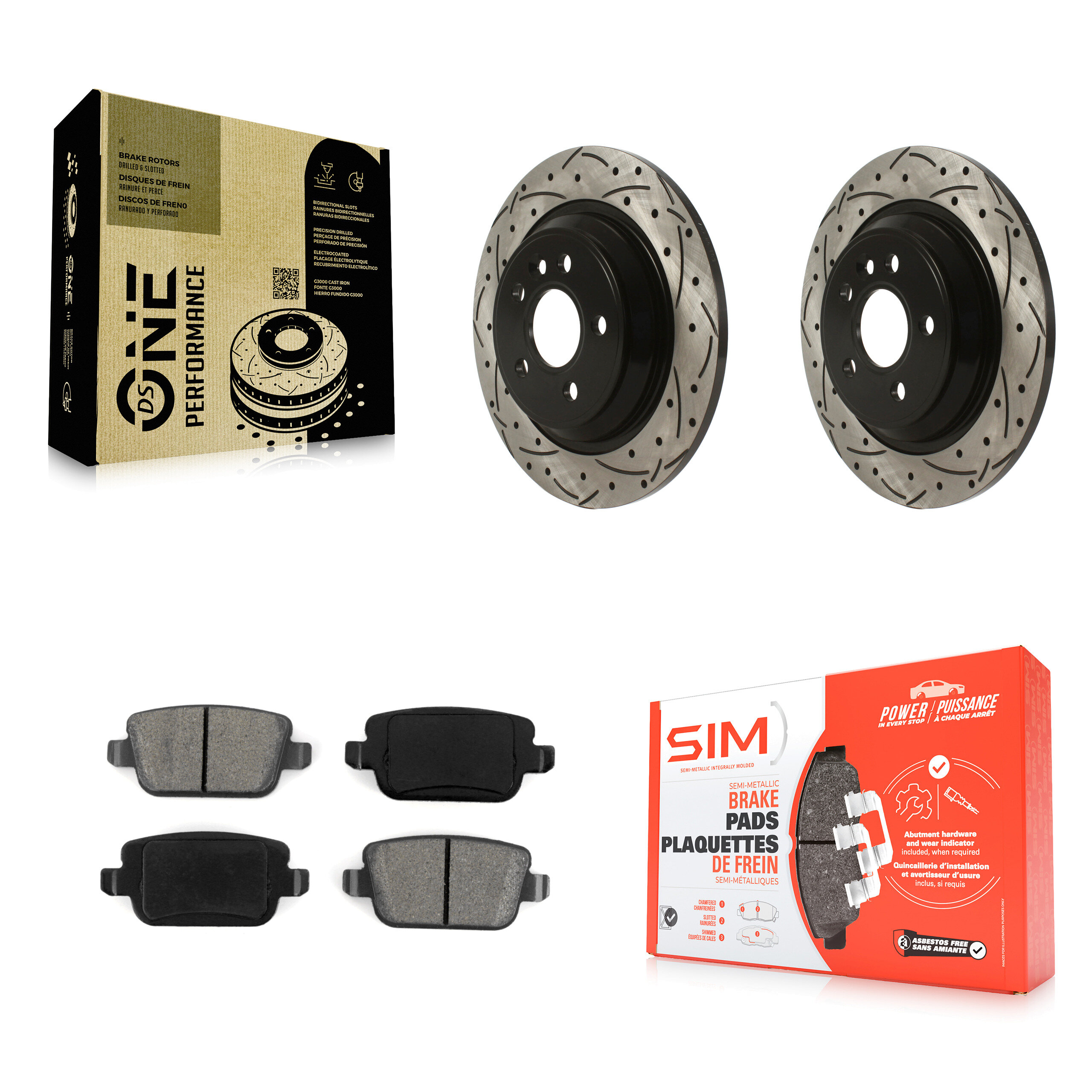 Transit Auto KDS-100808 Disc Brake Kit for 2008-2011 Volvo S80 - Rear