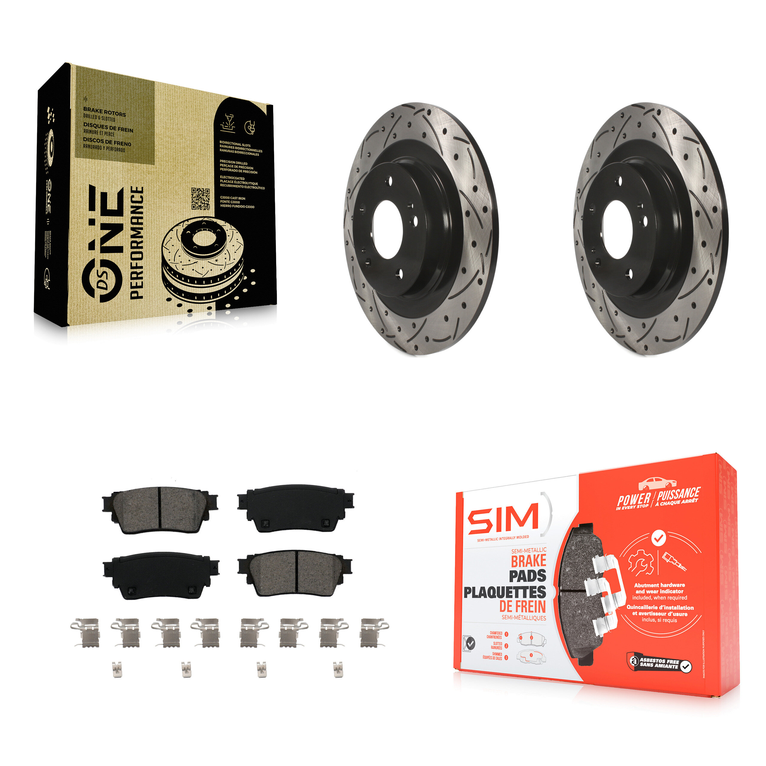 Transit Auto - KDS-100888 - Rear Disc Brake Kits