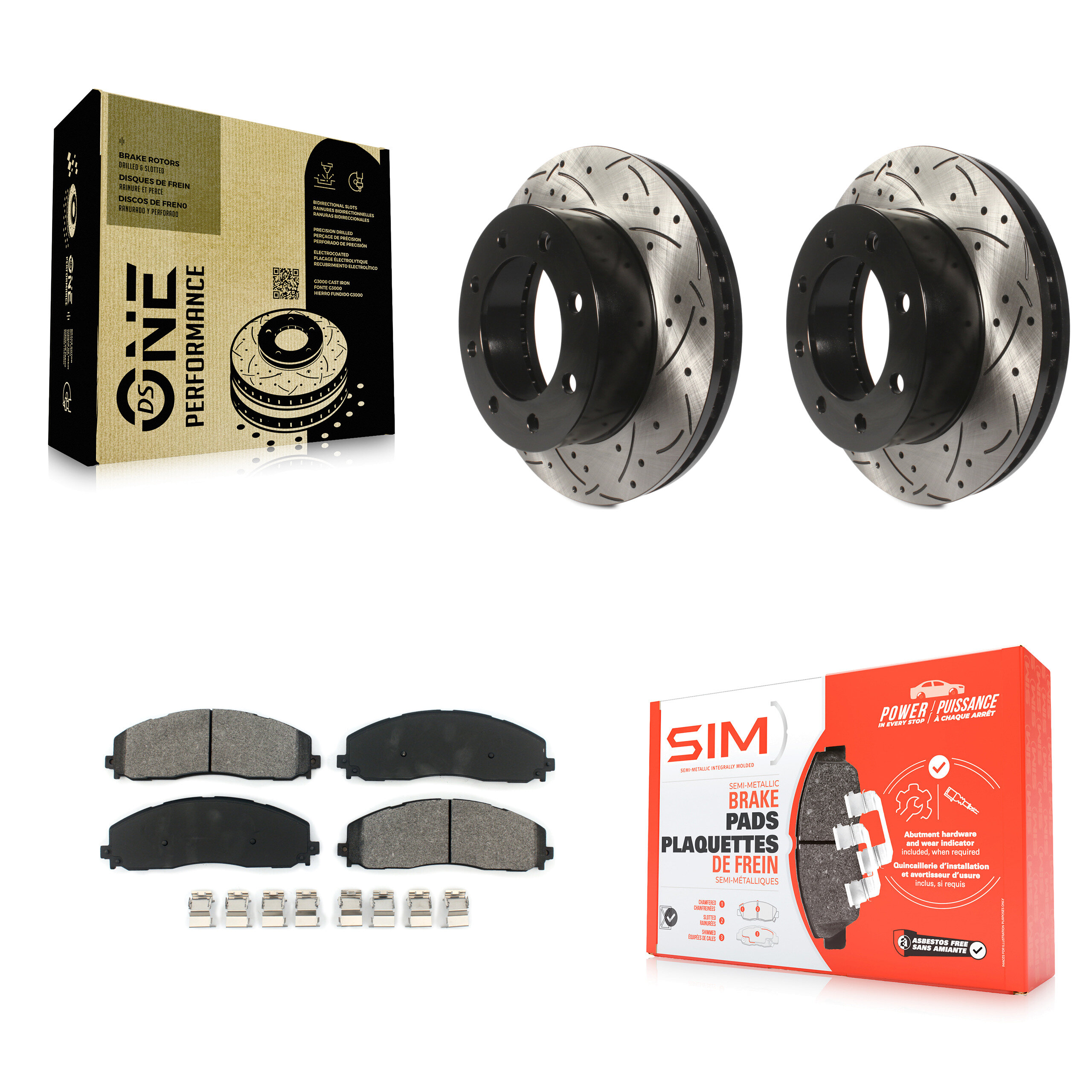 Transit Auto KDS-100899 Disc Brake Kit for 2013 Ford F-250 Super Duty - Front