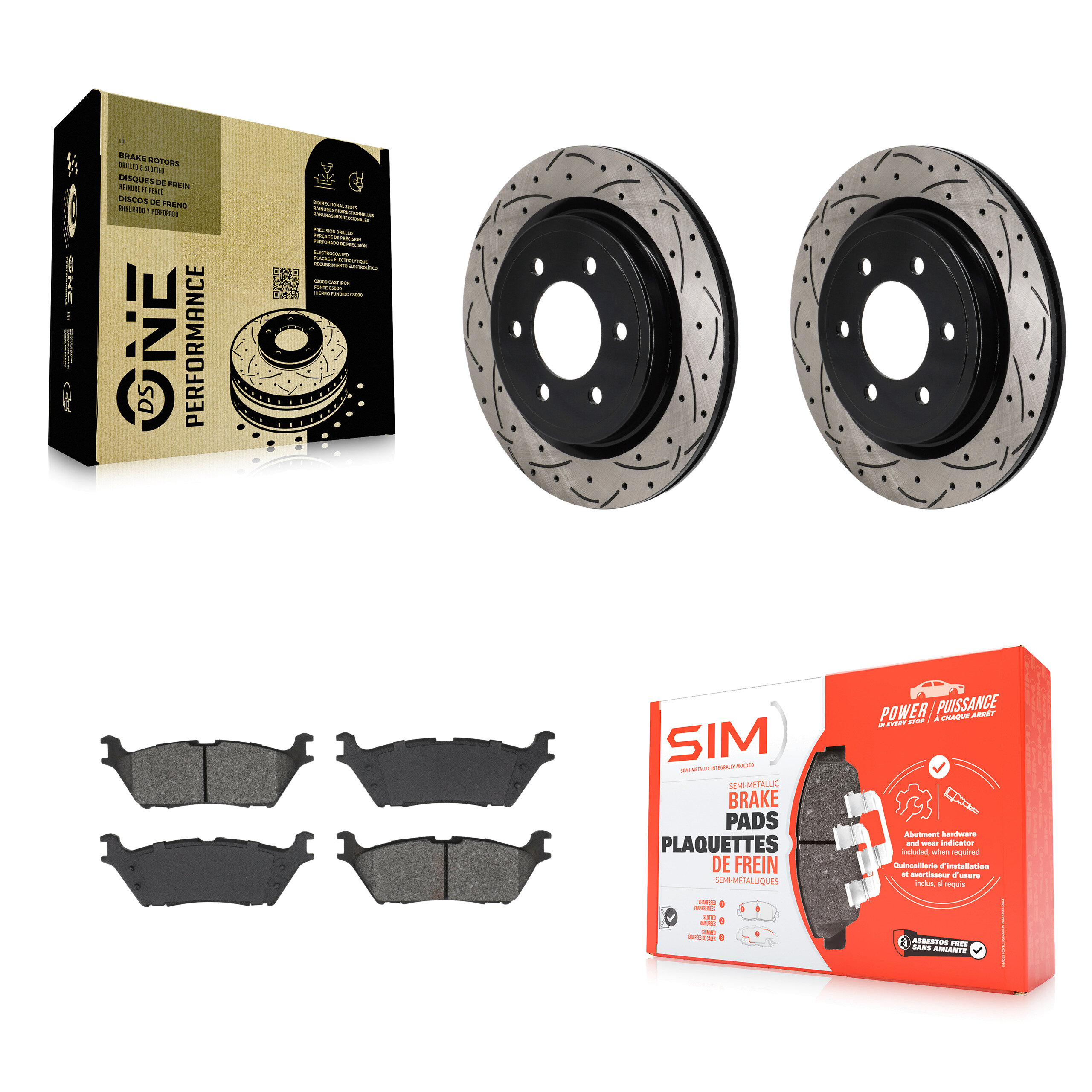 Transit Auto - KDS-101186 - Rear Disc Brake Kits