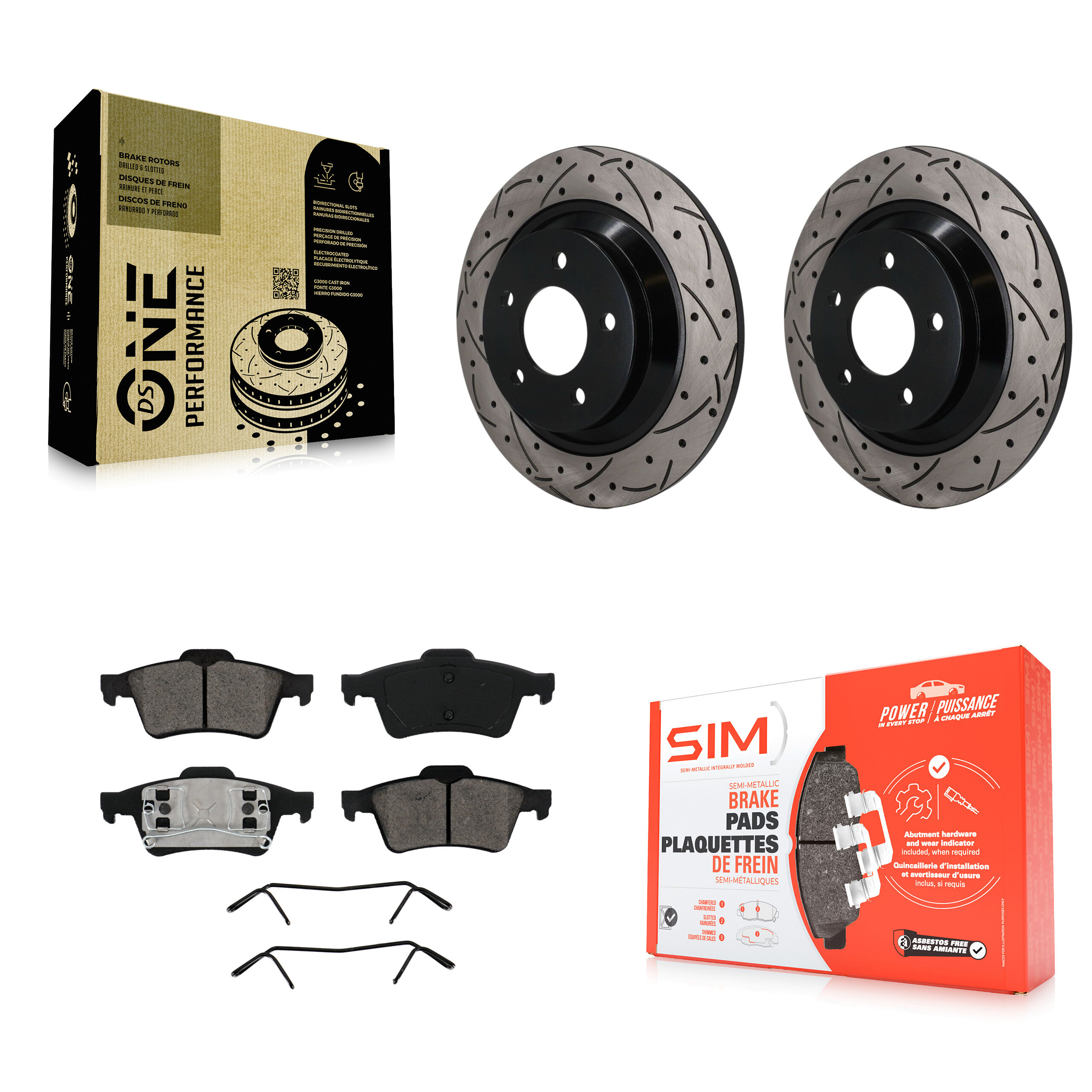 Transit Auto KDS-101667 Disc Brake Kit for 2006 Mazda 5 - Rear