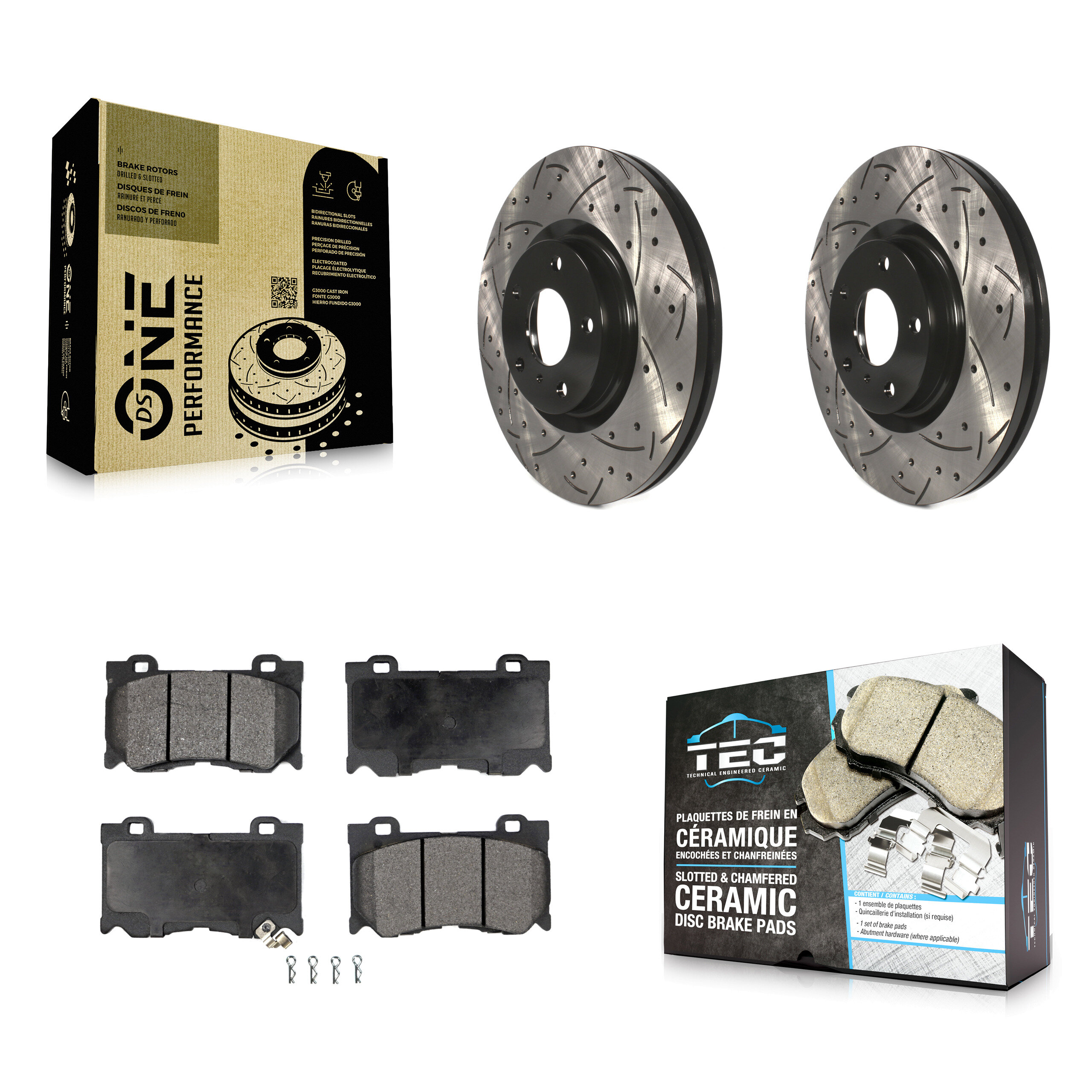 Transit Auto KDT-100067 Disc Brake Kit for 2009-2013 INFINITI G37 - Front