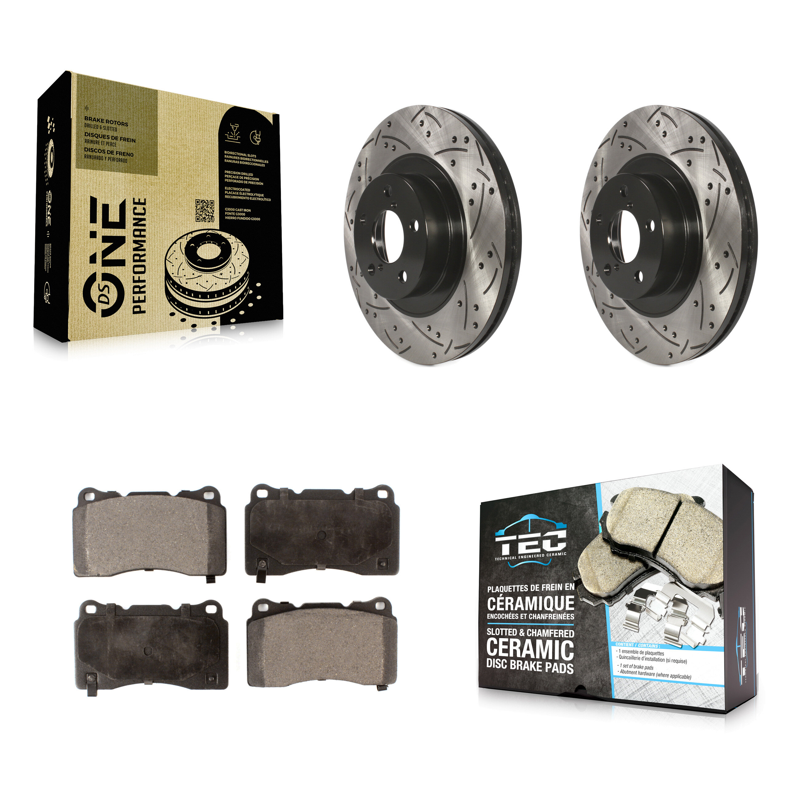 Transit Auto KDT-100073 Disc Brake Kit for 2019 Toyota 86 - Front