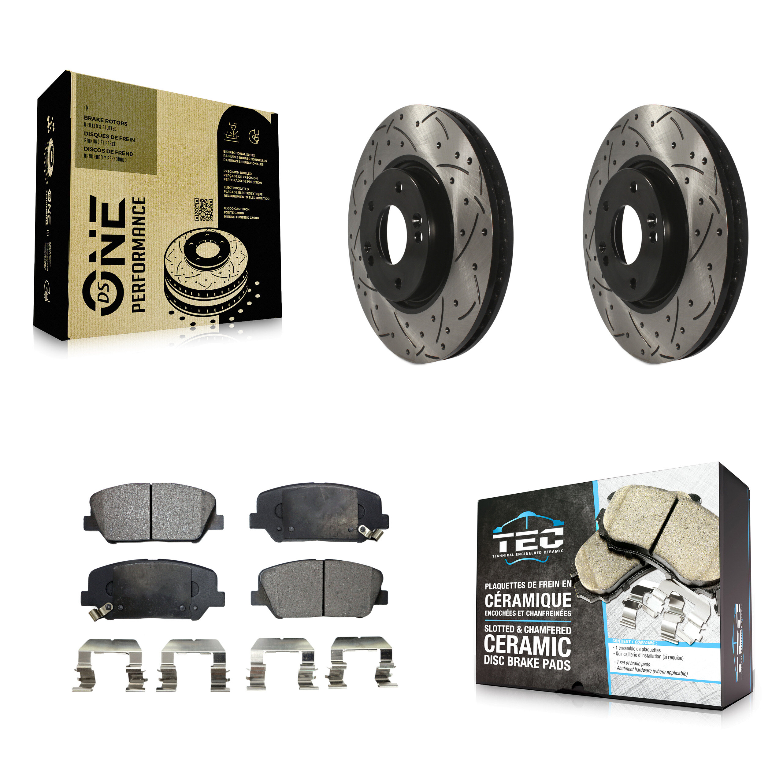 Transit Auto KDT-100087 Disc Brake Kit for 2013-2015 Hyundai Veloster - Front
