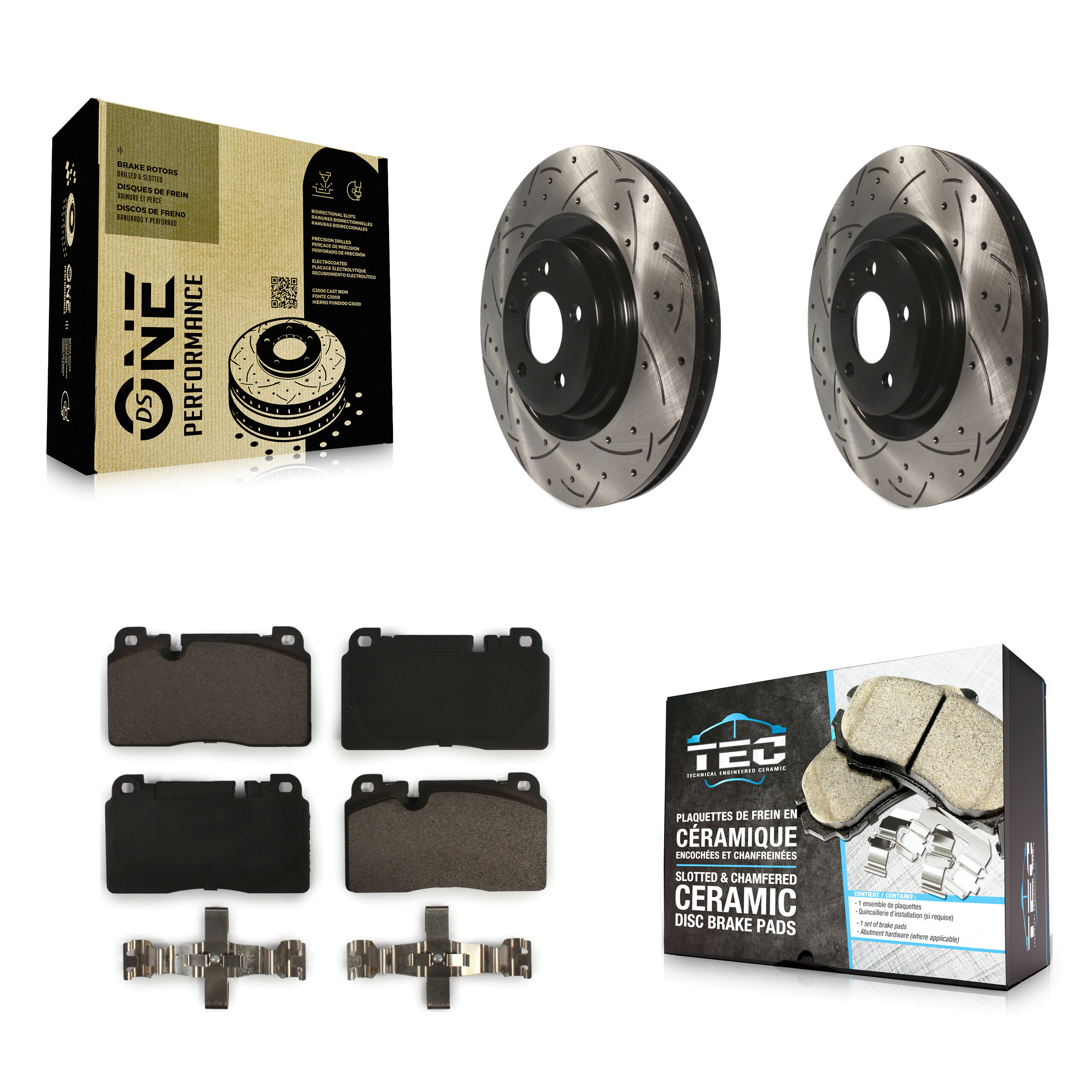 Transit Auto KDT-100133 Disc Brake Kit for 2013-2017 Audi Q5 - Front