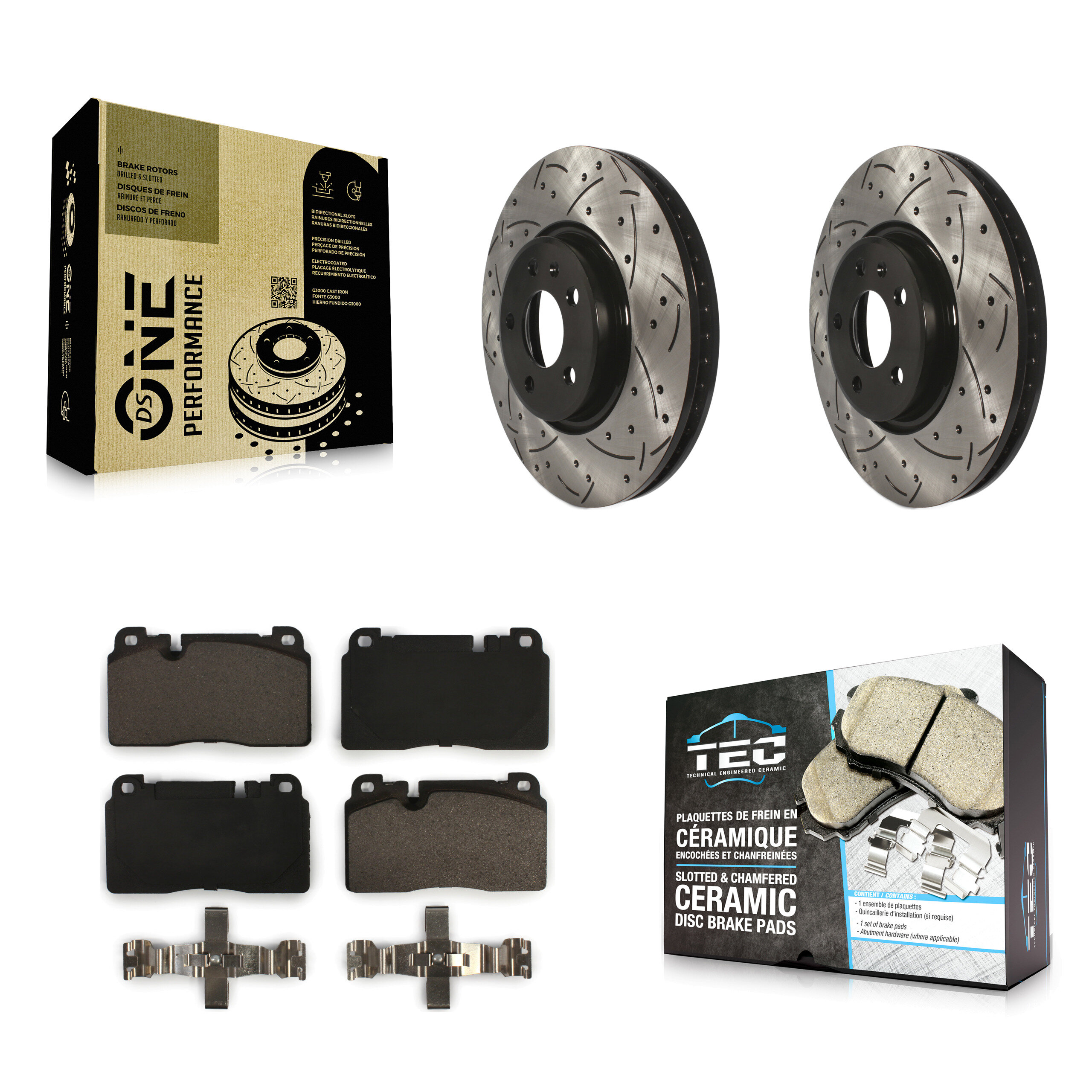 Transit Auto KDT-100153 Disc Brake Kit for 2013-2017 Audi Q5 - Front