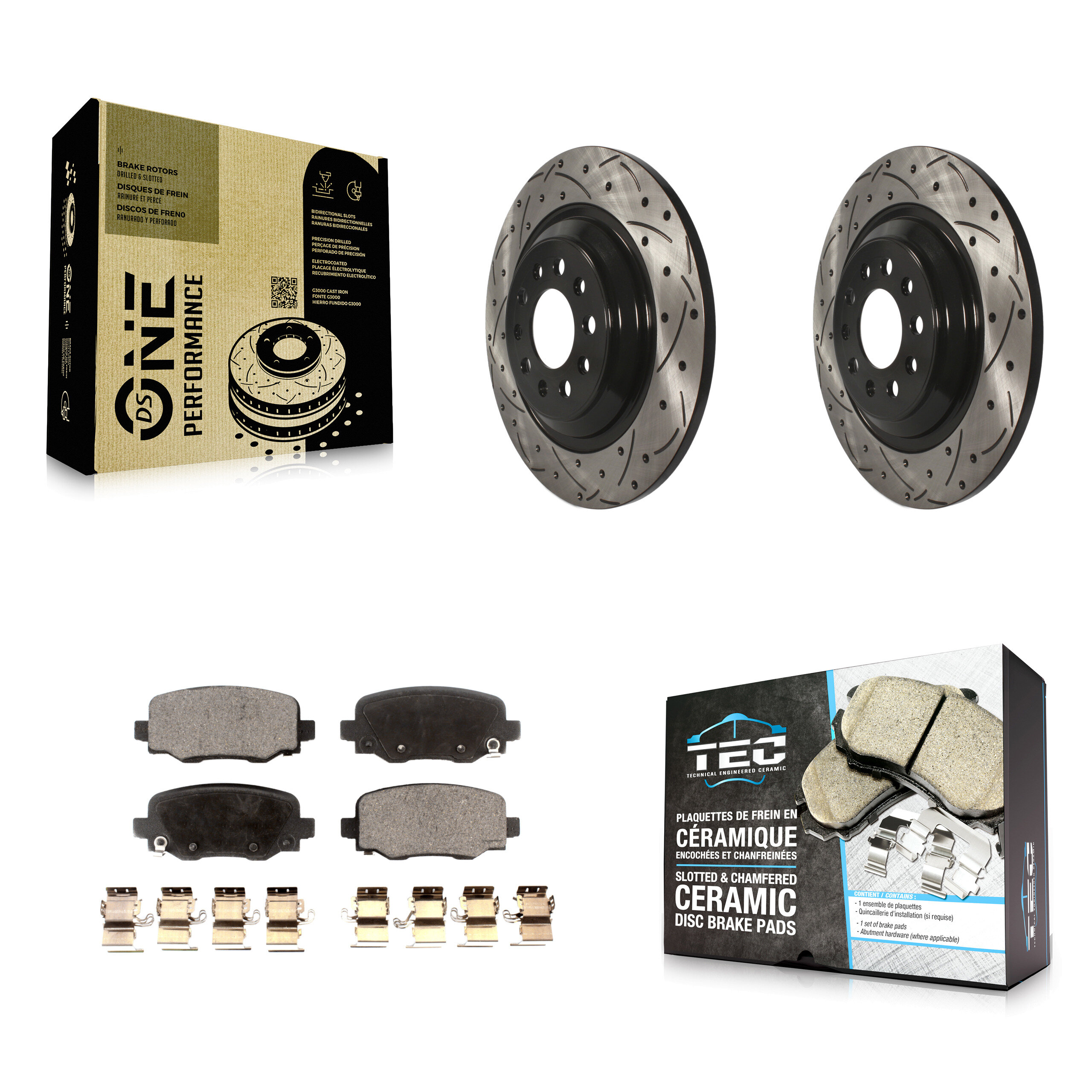 Transit Auto KDT-100489 Disc Brake Kit for 2014-2022 Jeep Cherokee - Rear
