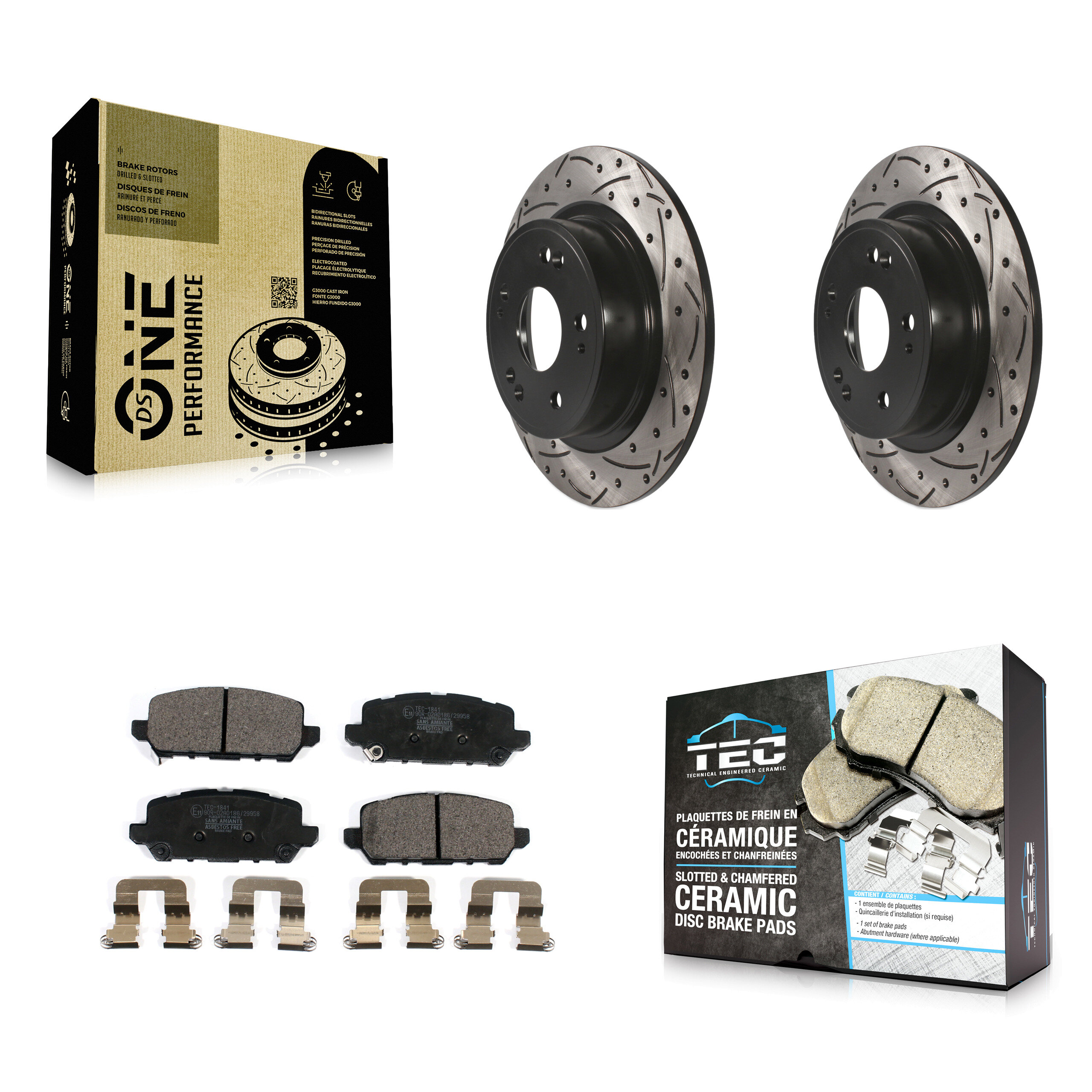 Transit Auto KDT-100573 Disc Brake Kit for 2016-2022 Honda HR-V - Rear