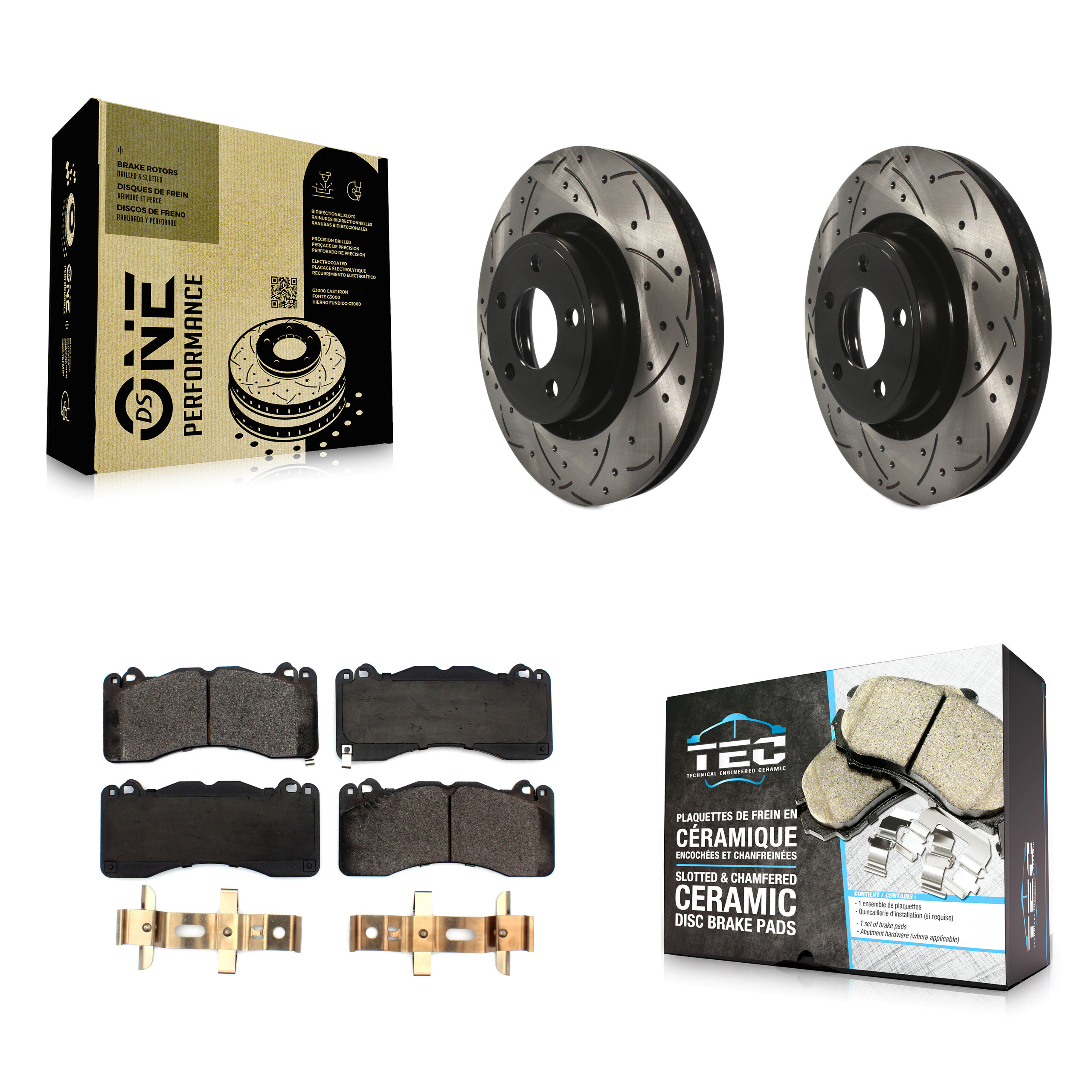 Transit Auto KDT-100723 Disc Brake Kit for 2015 Ford Mustang - Front