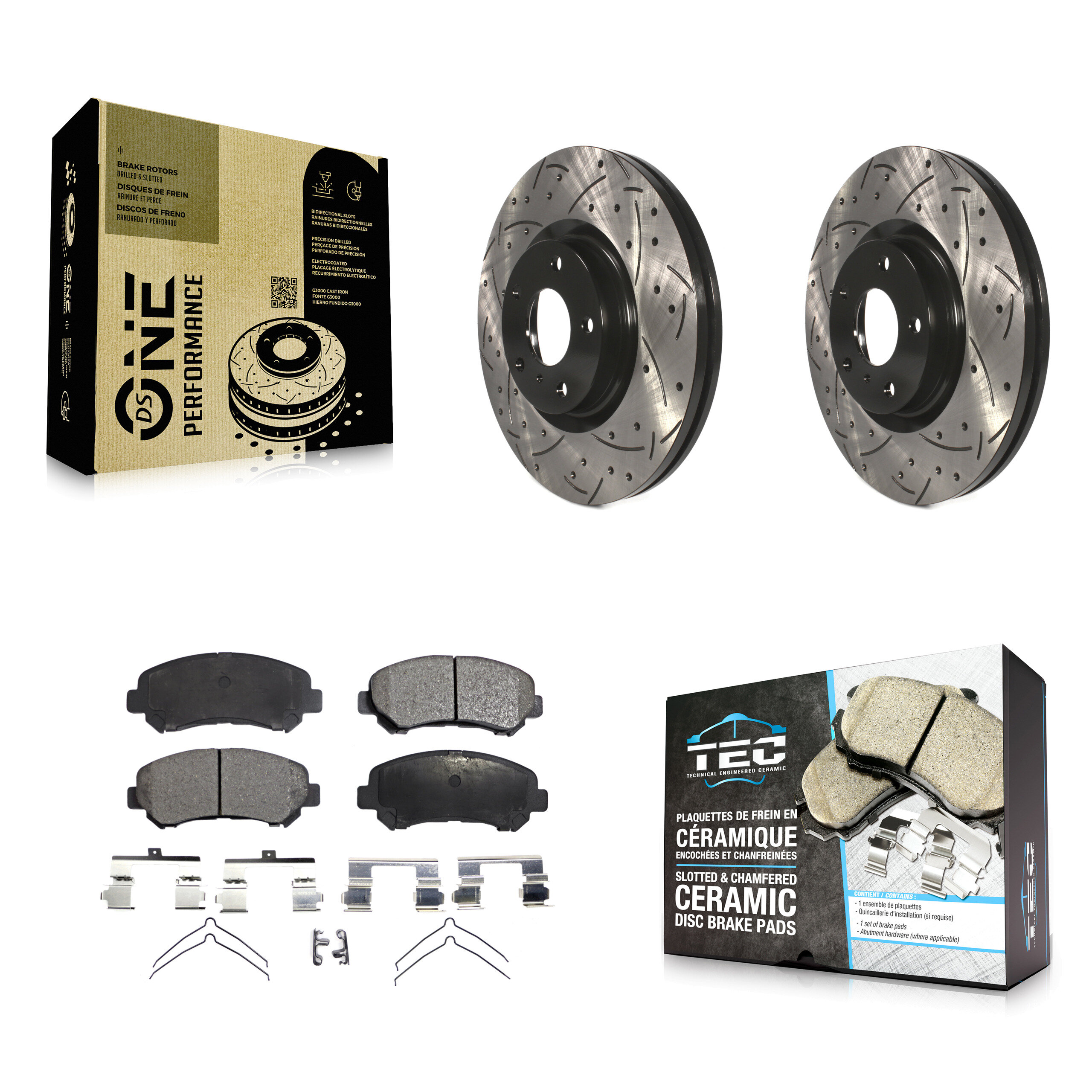 Transit Auto KDT-100725 Disc Brake Kit for 2009-2022 Nissan Maxima - Front