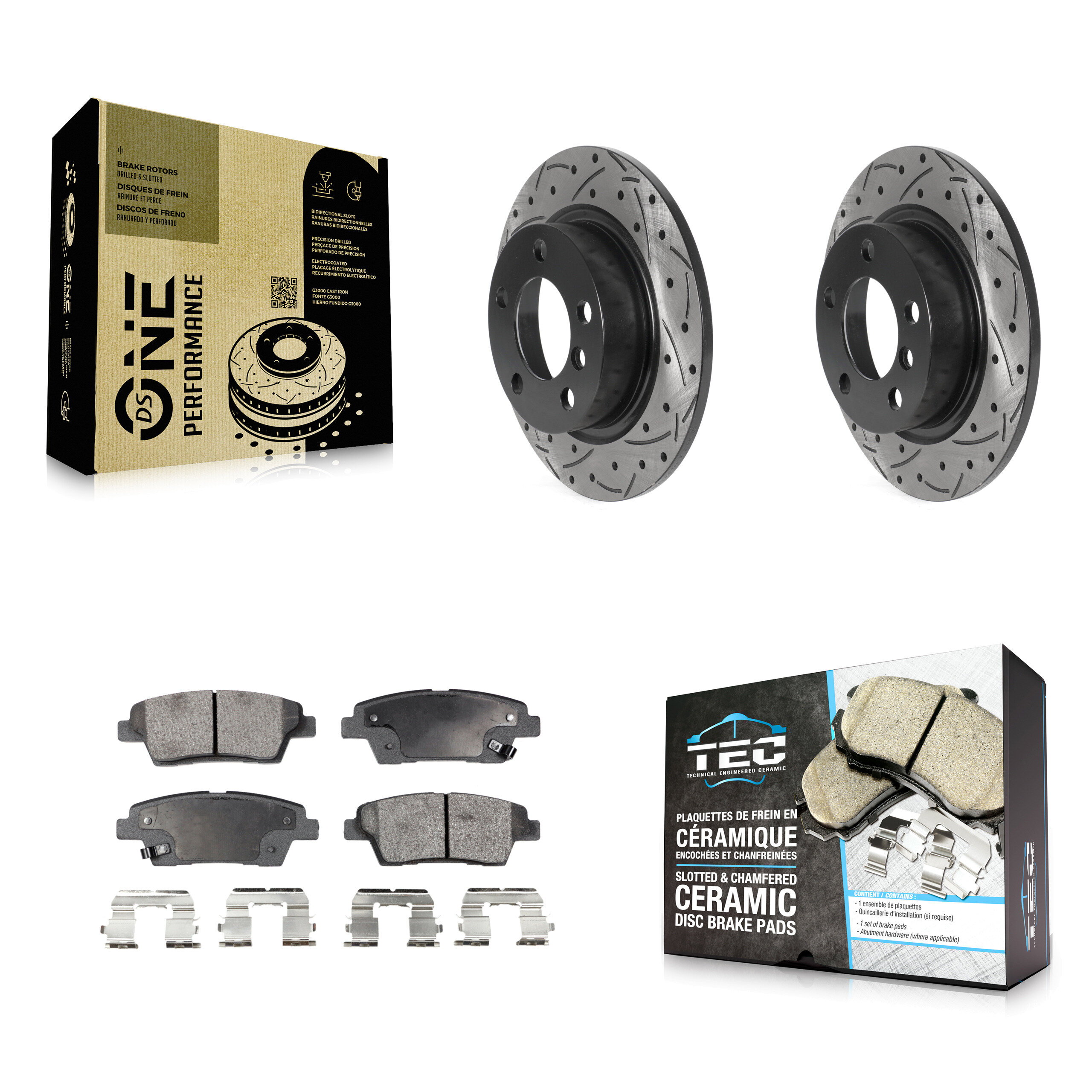 Transit Auto KDT-100944 Disc Brake Kit for 2012-2016 Mini Cooper Paceman, Mini Cooper Countryman - Rear