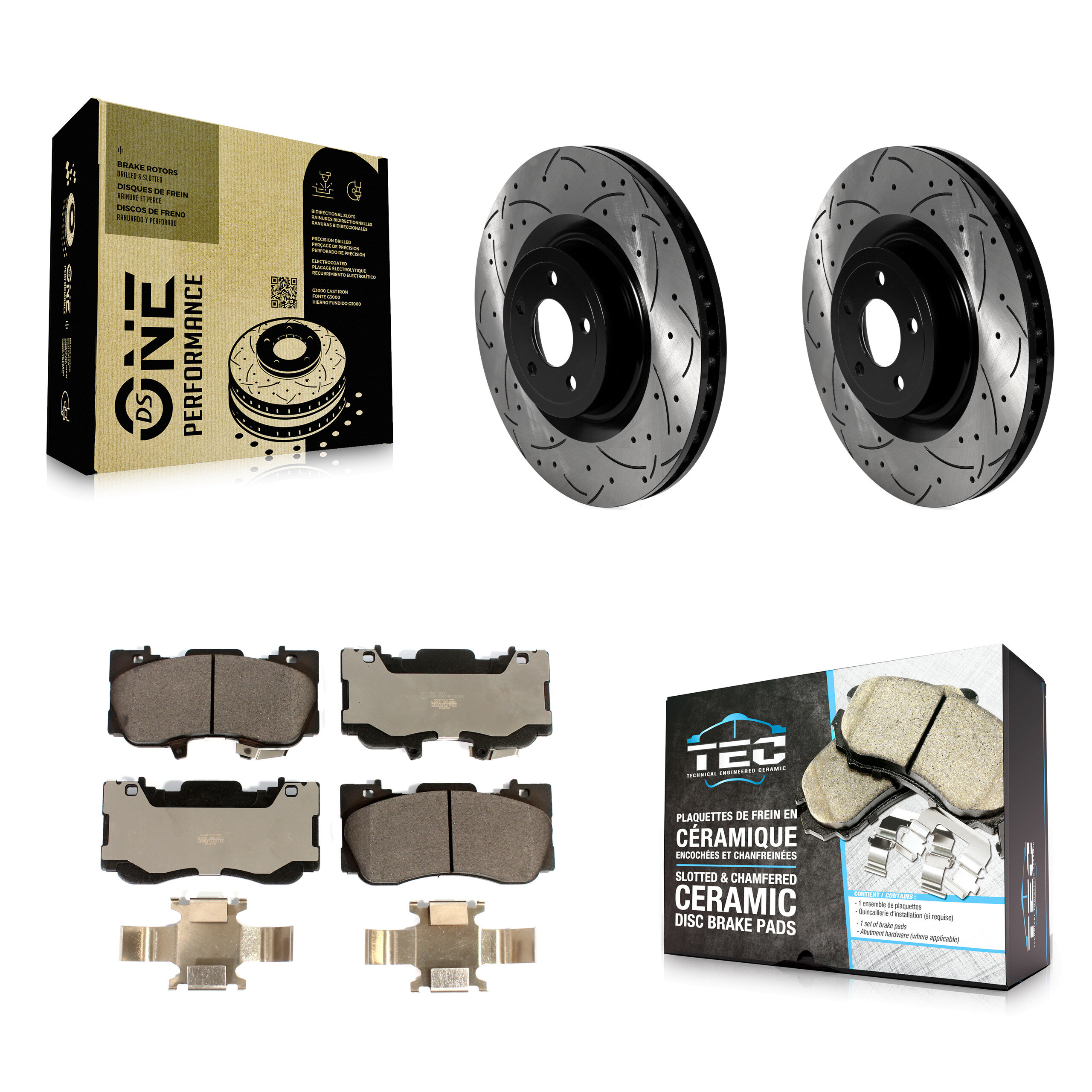Transit Auto KDT-101027 Disc Brake Kit for 2020 Ford Mustang - Front