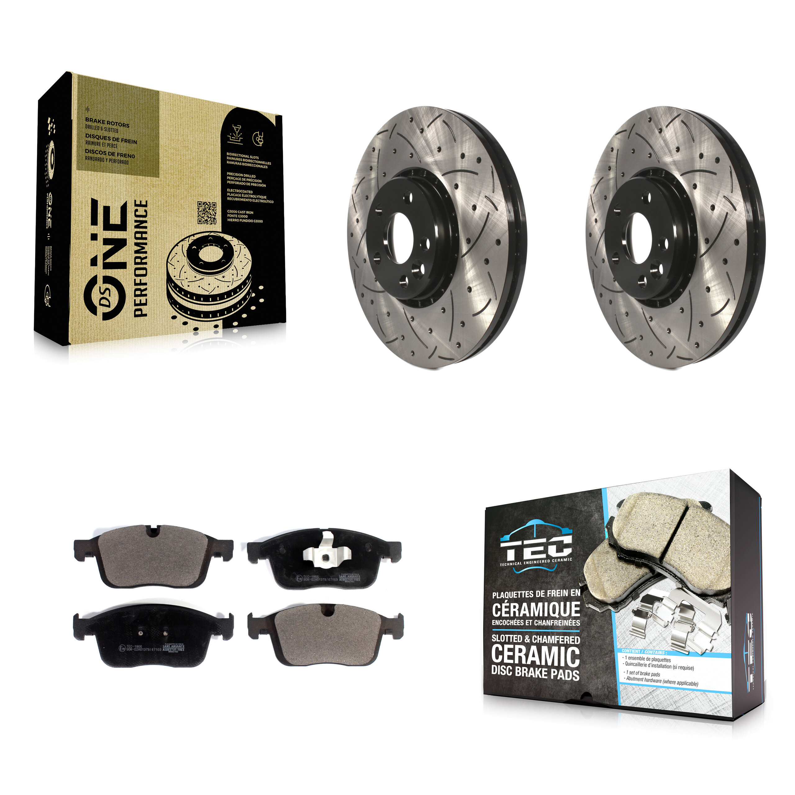 Transit Auto KDT-101119 Disc Brake Kit for 2017 Volvo XC60 - Front