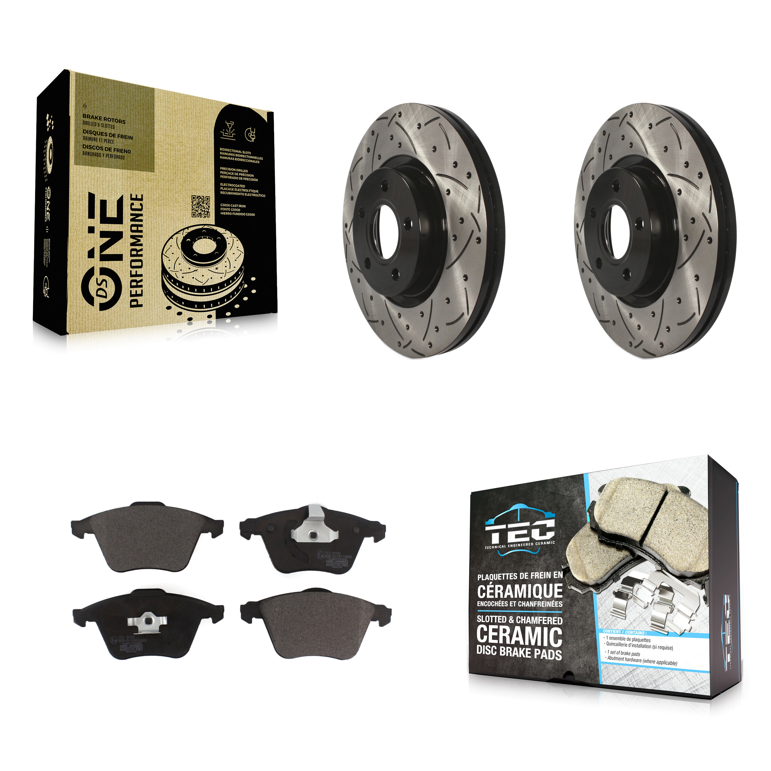 Transit Auto KDT-101137 Disc Brake Kit for 2004 Volvo S40 - Front