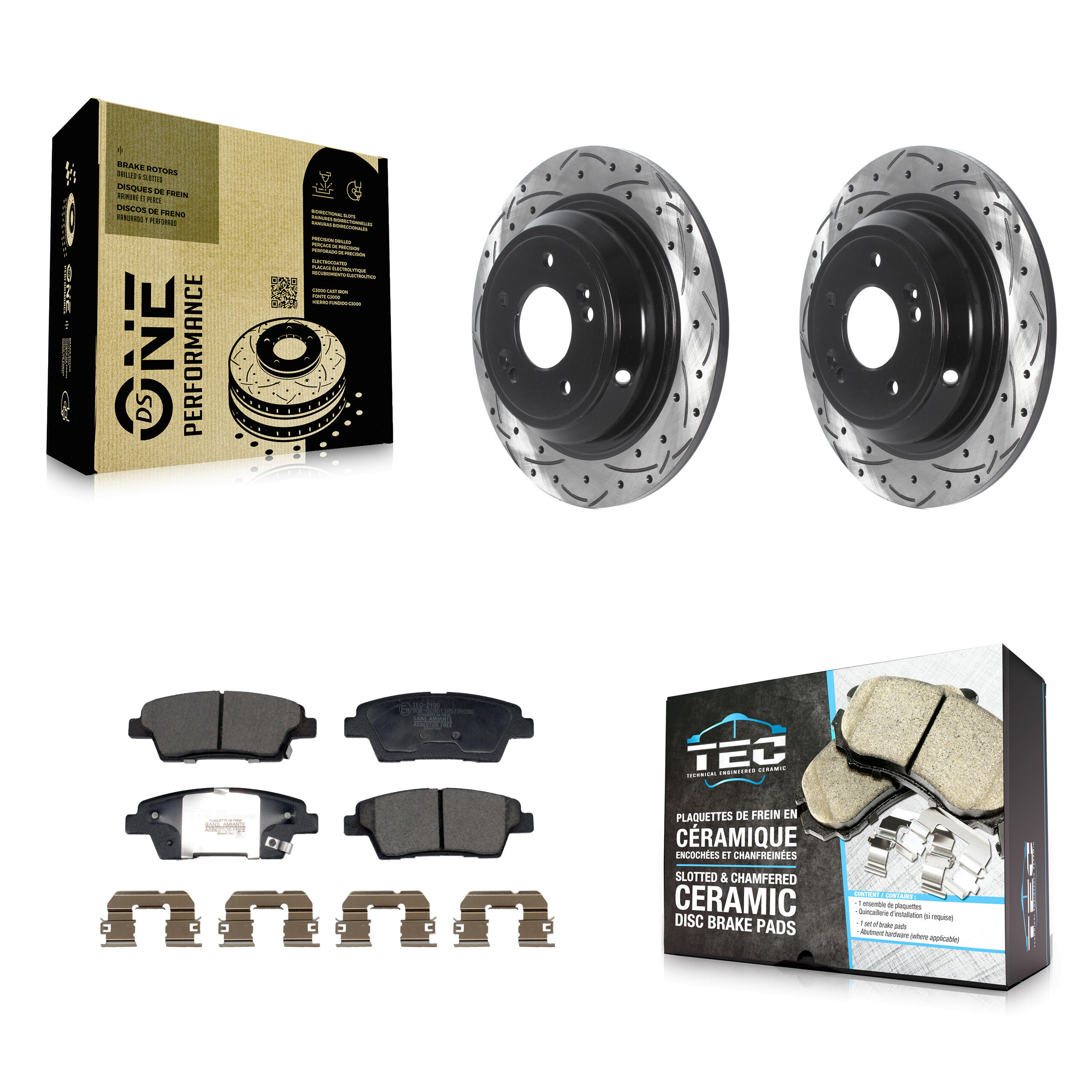 Transit Auto KDT-101259 Disc Brake Kit for 2018-2020 Genesis G80 - Rear