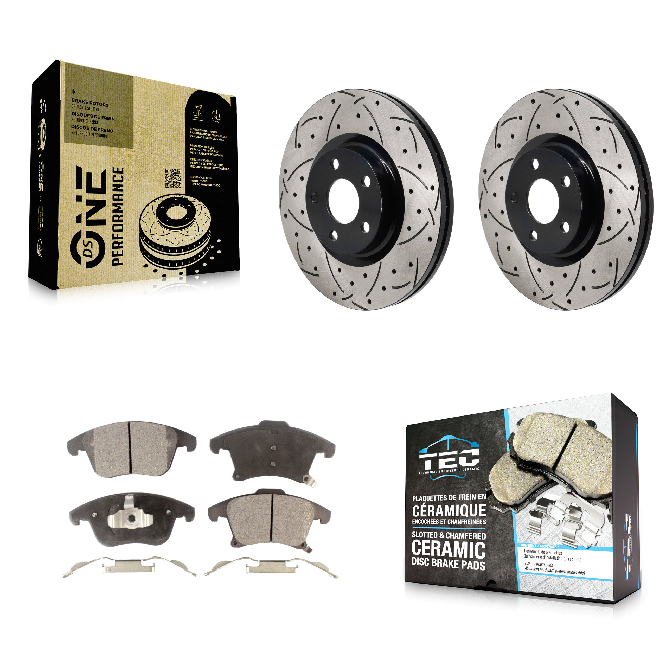 Transit Auto KDT-101320 Disc Brake Kit for 2017-2020 Lincoln MKZ - Front
