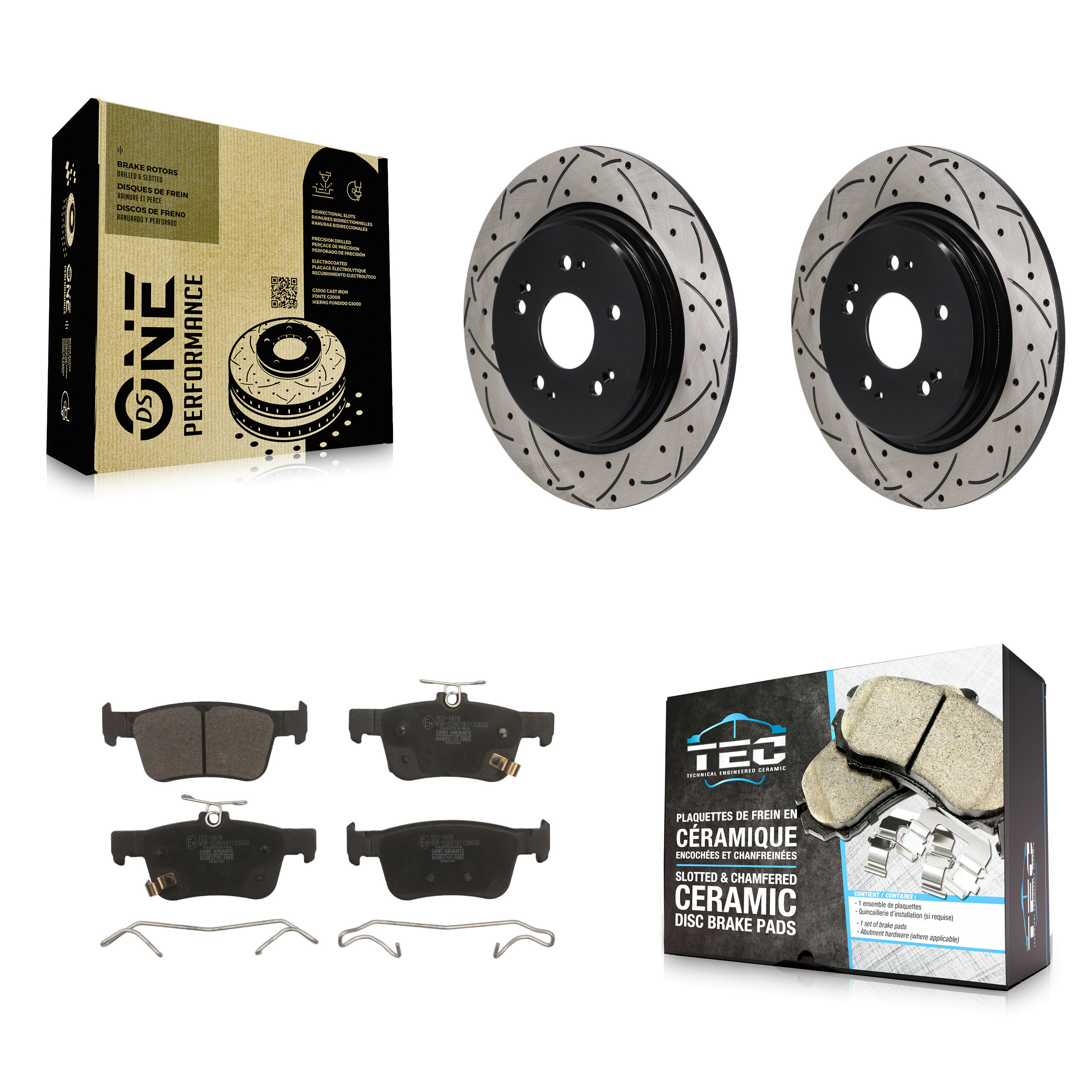 Transit Auto KDT-101409 Disc Brake Kit for 2019-2021 Acura RDX - Rear