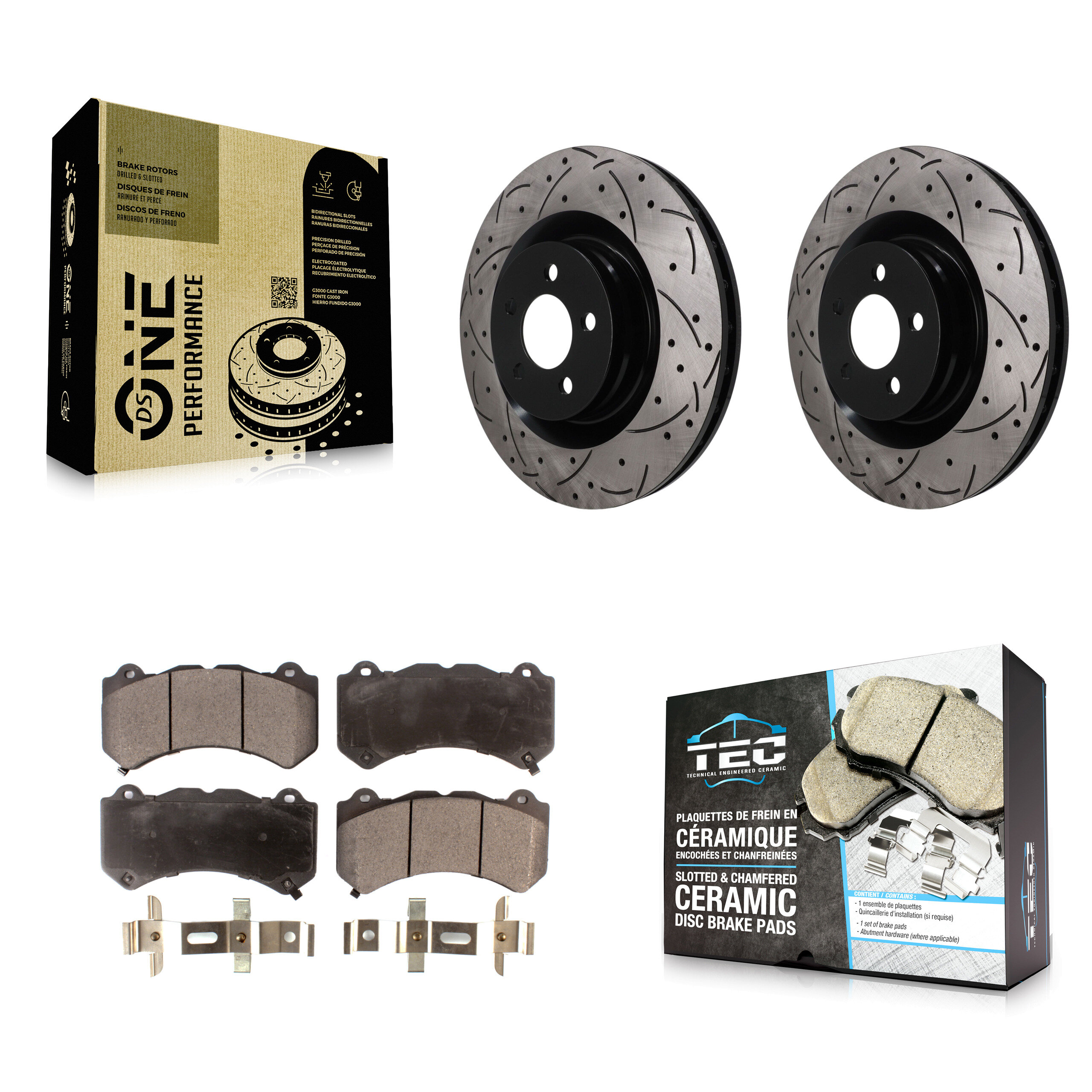 Transit Auto KDT-101946 Disc Brake Kit for 2015-2021 Dodge Charger, Dodge Challenger - Front