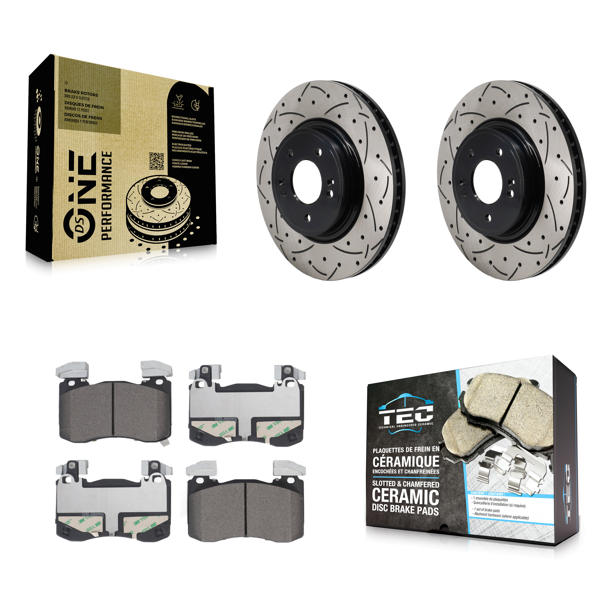 Transit Auto KDT-101950 Disc Brake Kit for 2023 Genesis G70 - Front