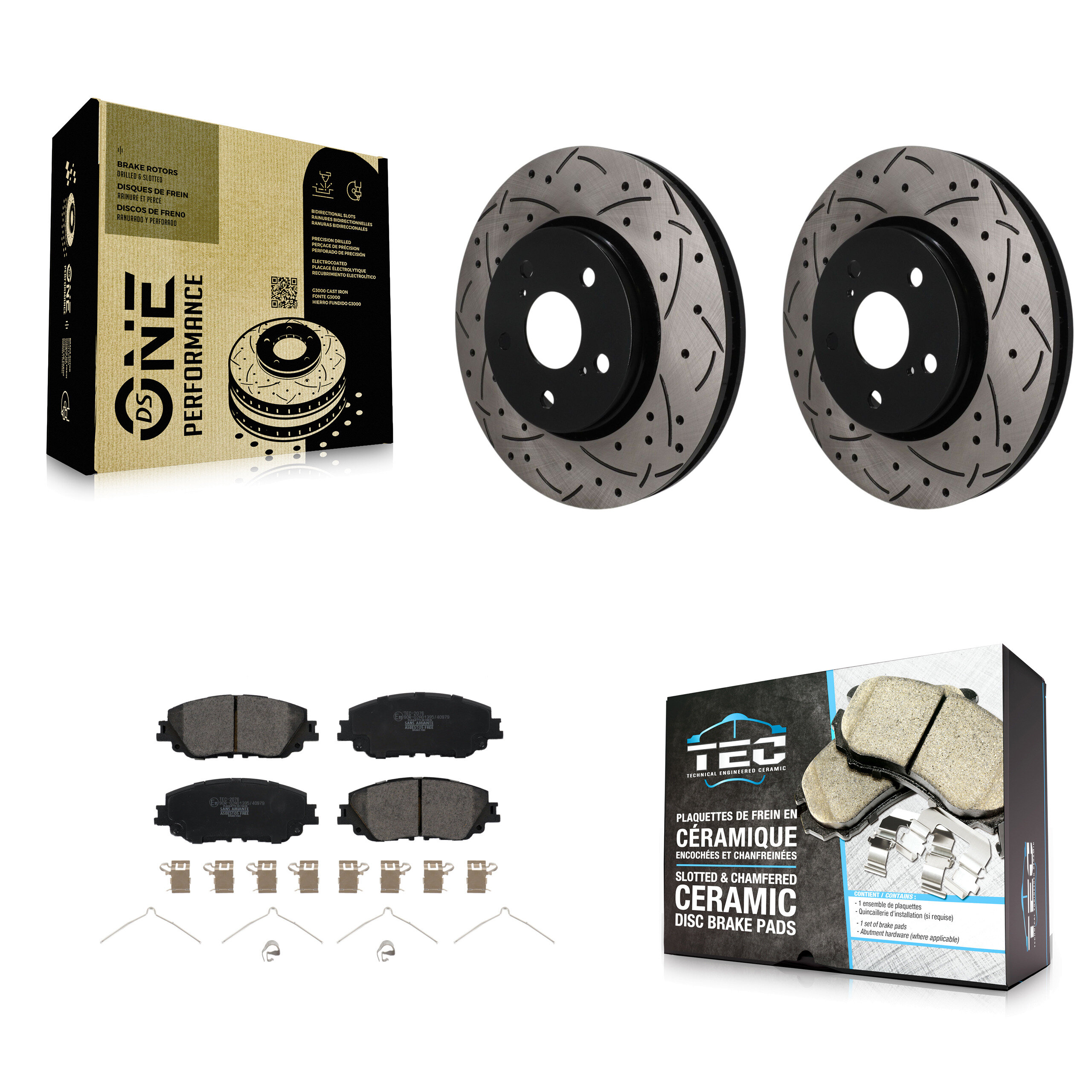 Transit Auto KDT-101967 Disc Brake Kit for 2019 Toyota C-HR - Front