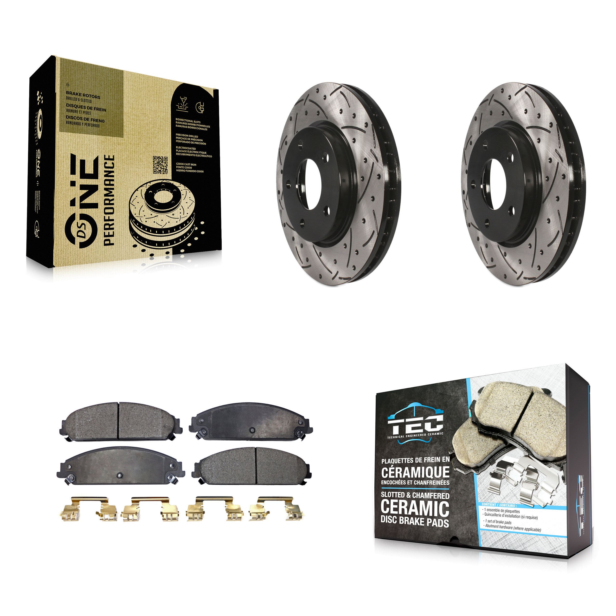 Transit Auto KDT-102000 Disc Brake Kit for 2008-2009 Dodge Caliber - Front