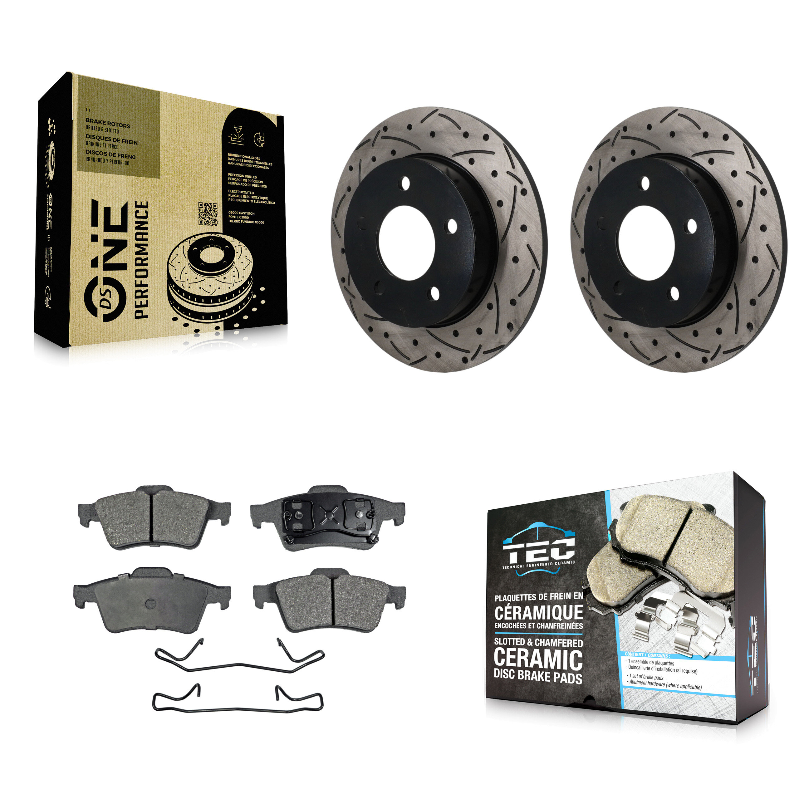 Transit Auto KDT-102028 Disc Brake Kit for 2004-2005 Mazda 3 - Rear
