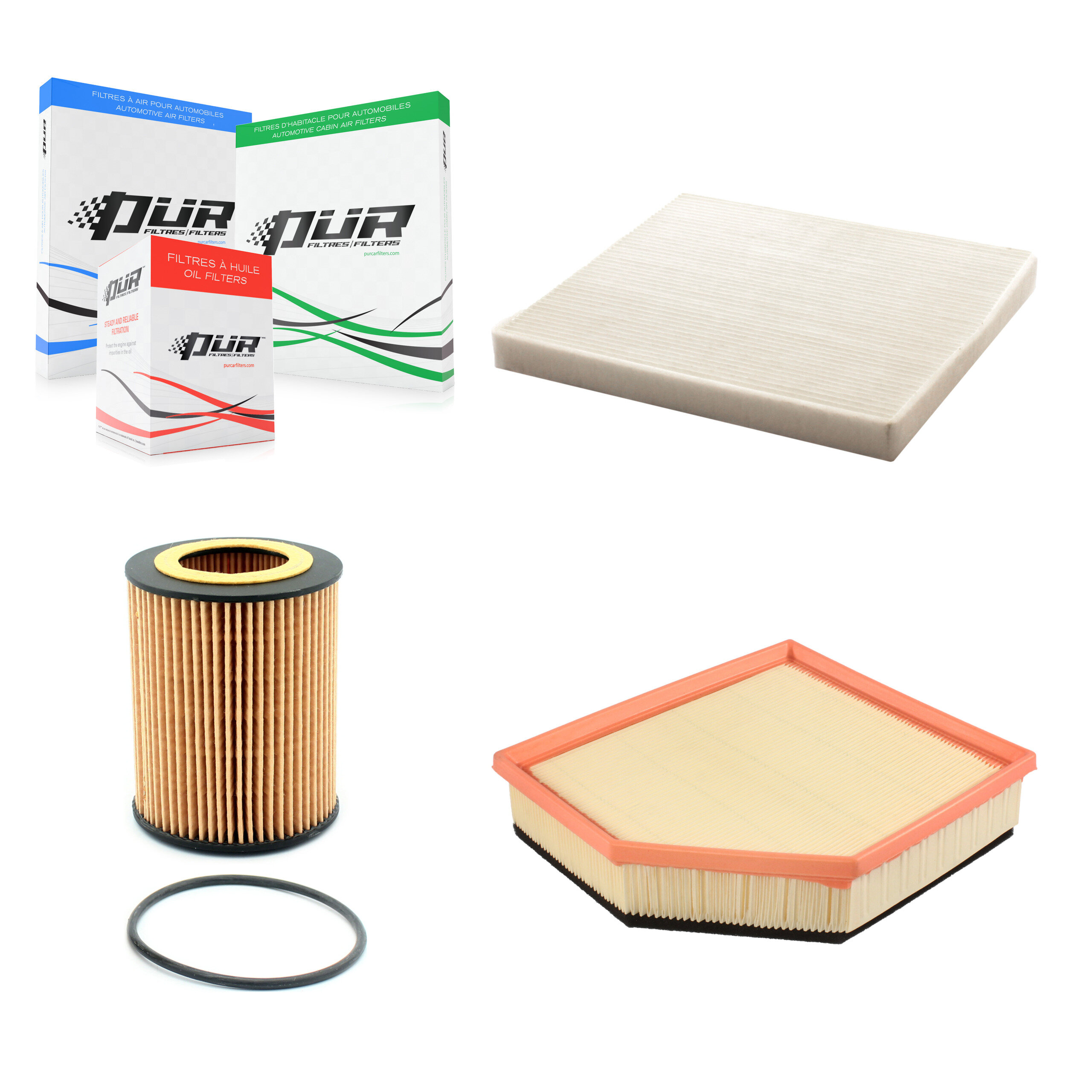 PUR KFM-100426 Cabin Air Filter for 2009-2012 Volvo XC70