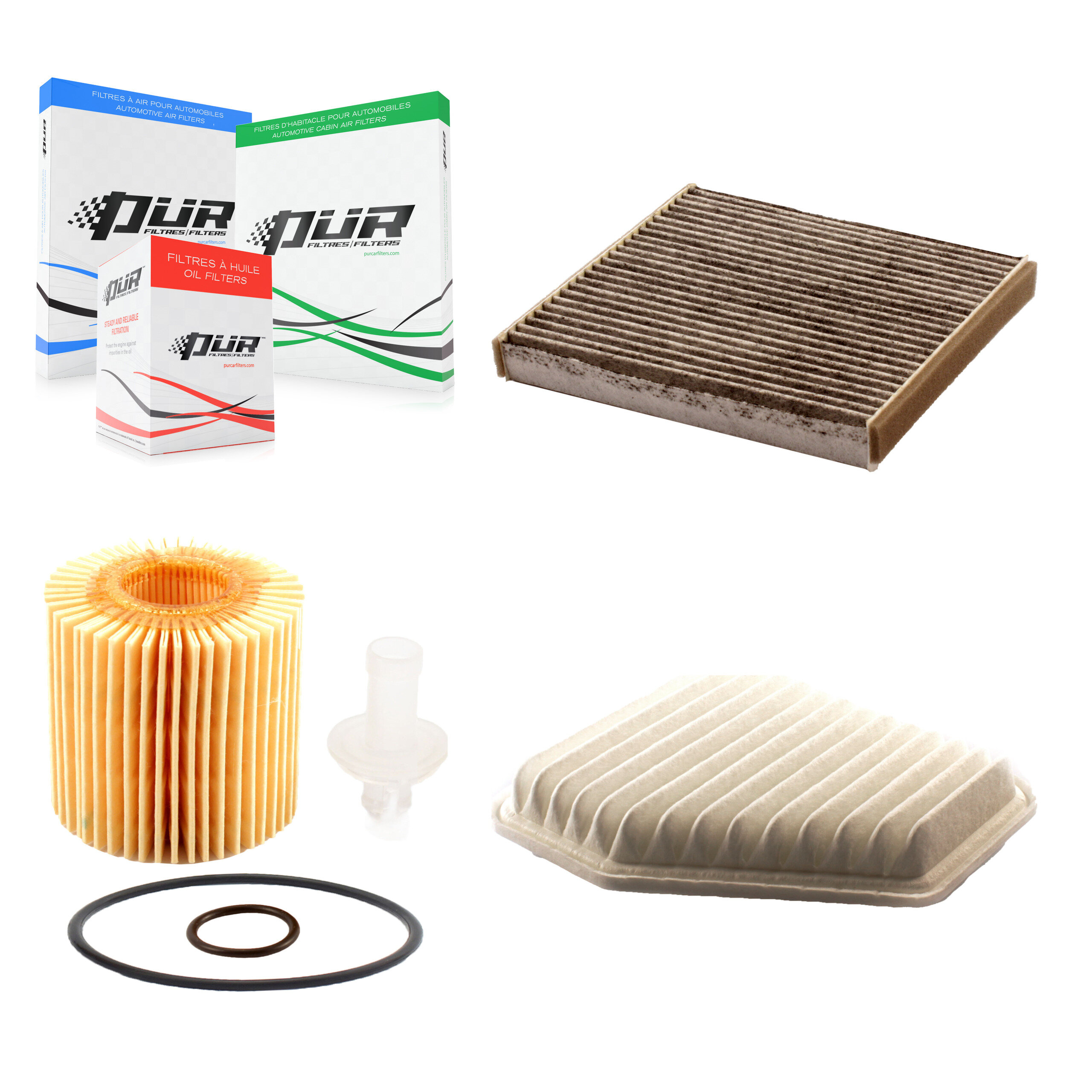 PUR KFM-100501 Cabin Air Filter for 2005-2016 Toyota RAV4, Scion tC and More