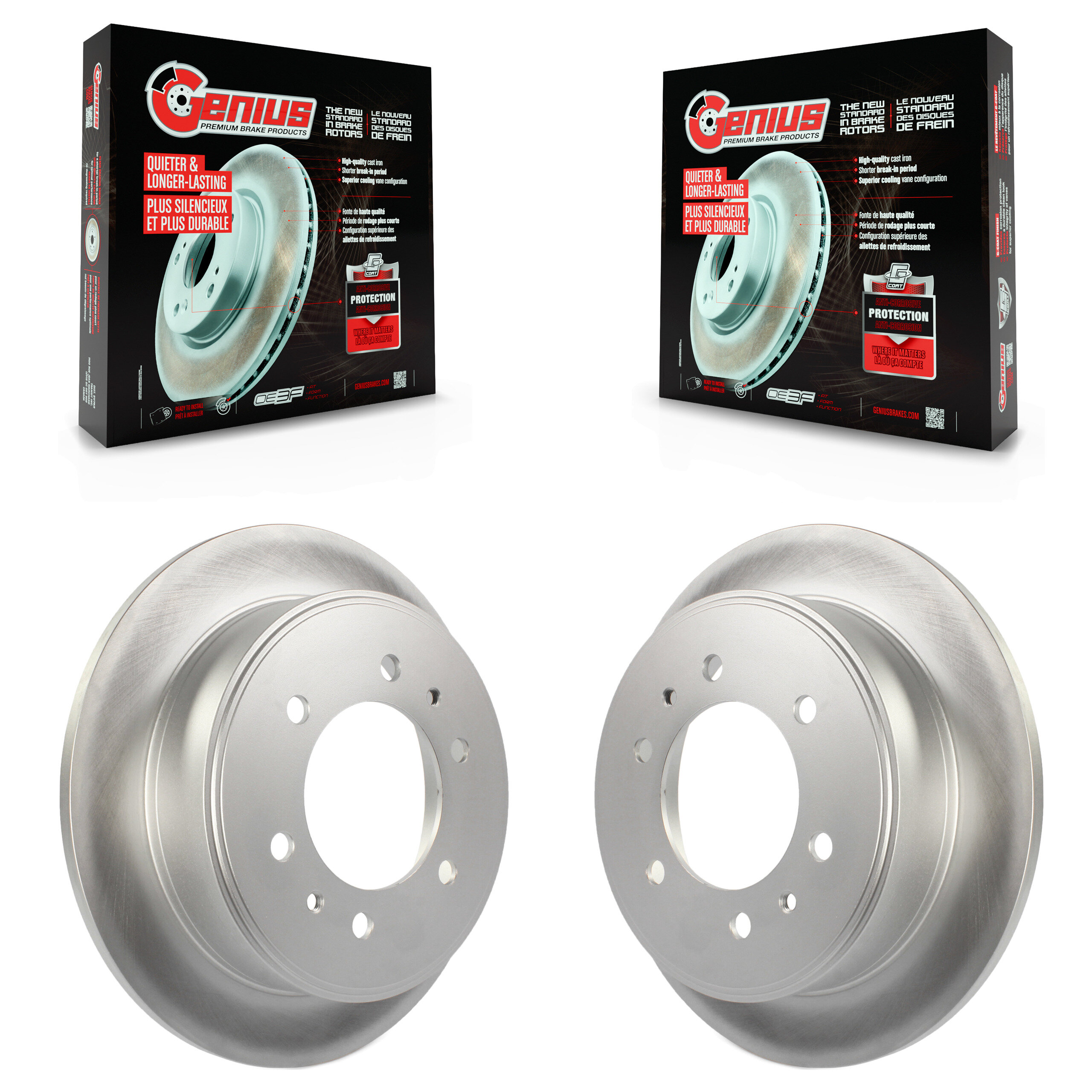 Genius - KG-100396 - Rear Disc Brake Rotor Kits