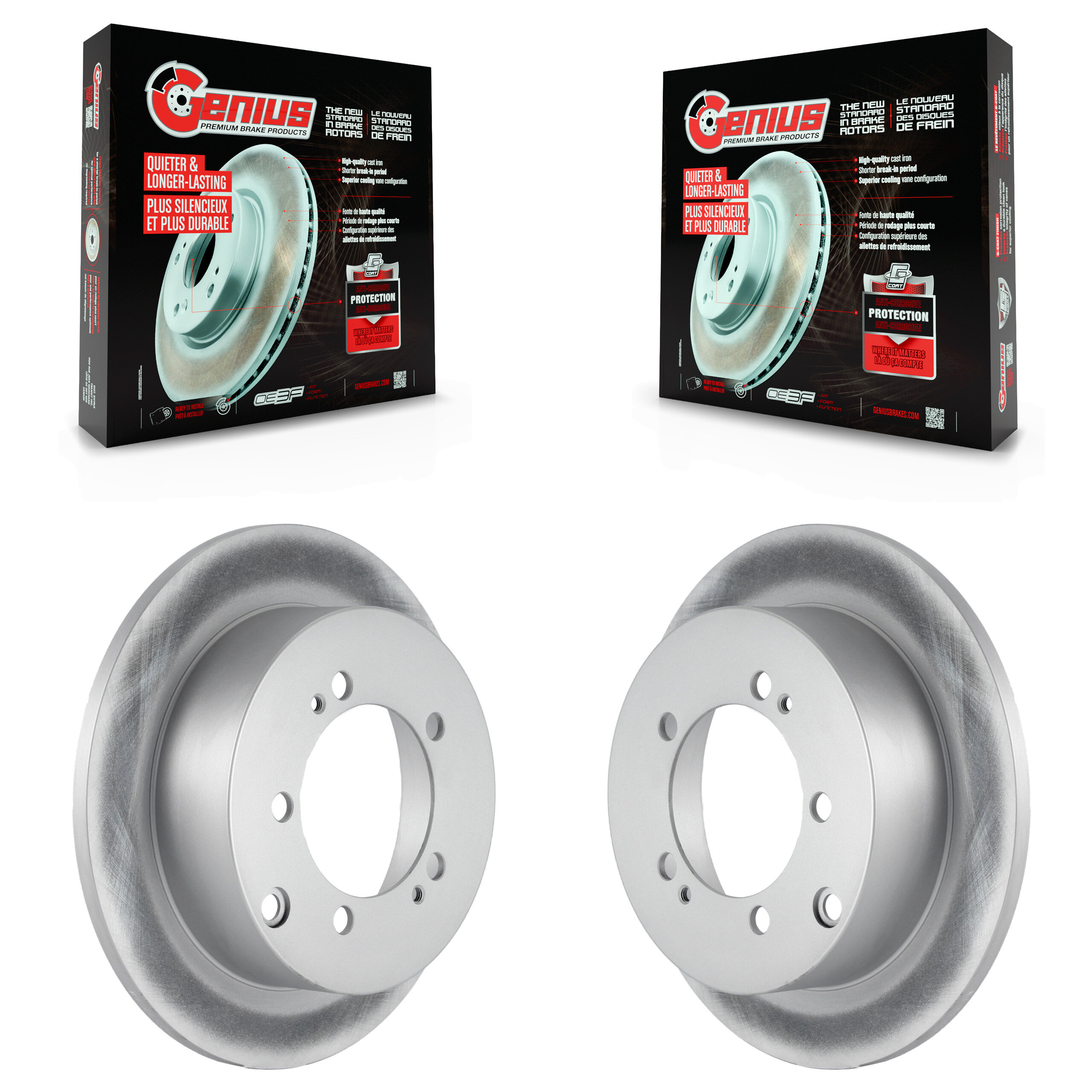Genius - KG-100463 - Rear Disc Brake Rotor Kits