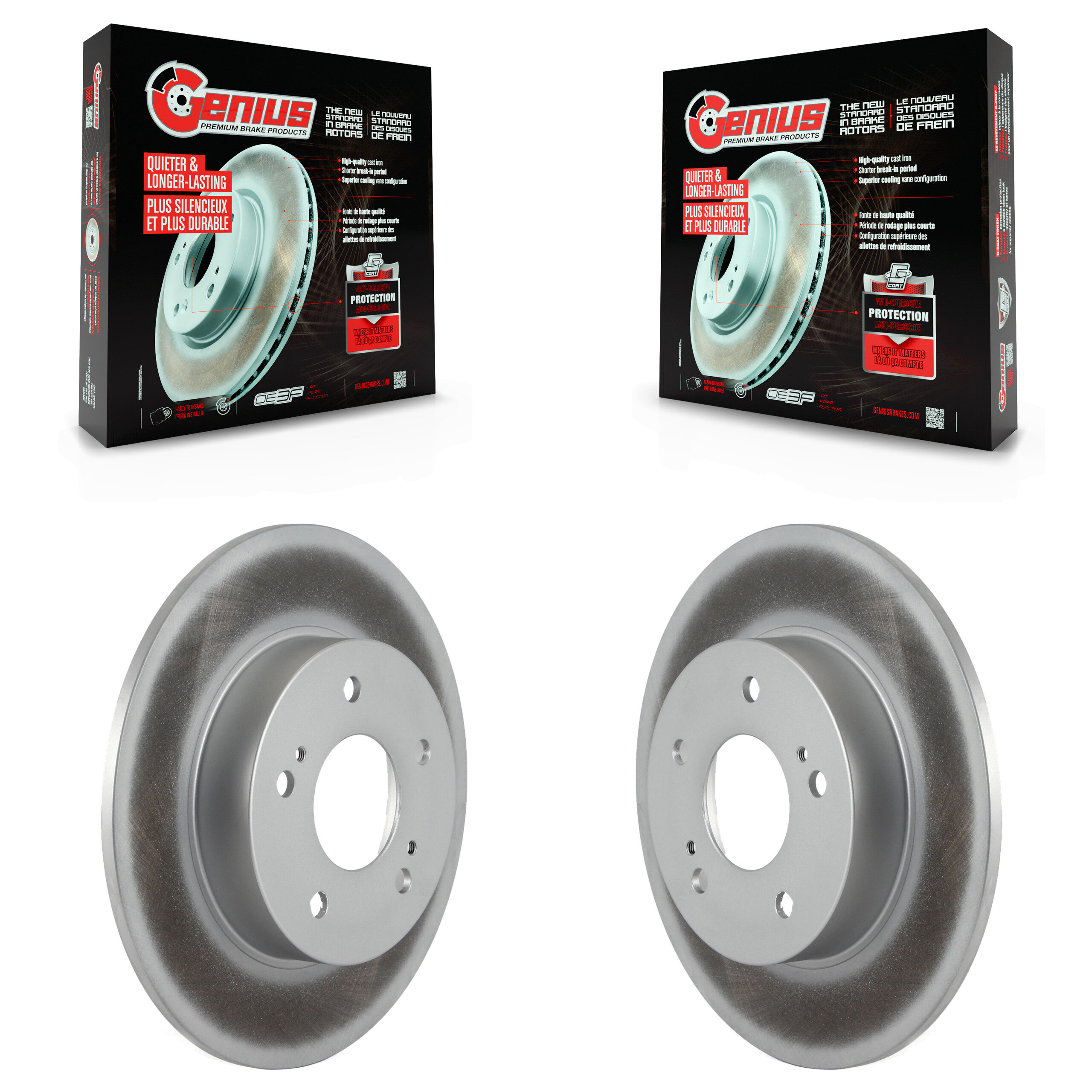 Genius - KG-100499 - Rear Disc Brake Rotor Kits