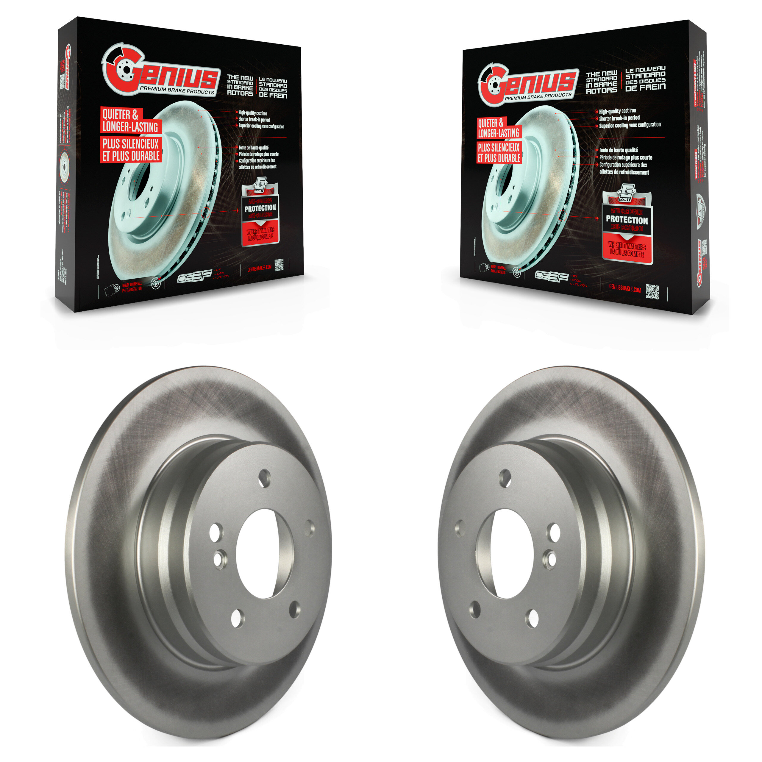 Genius - KG-100505 - Rear Disc Brake Rotor Kits