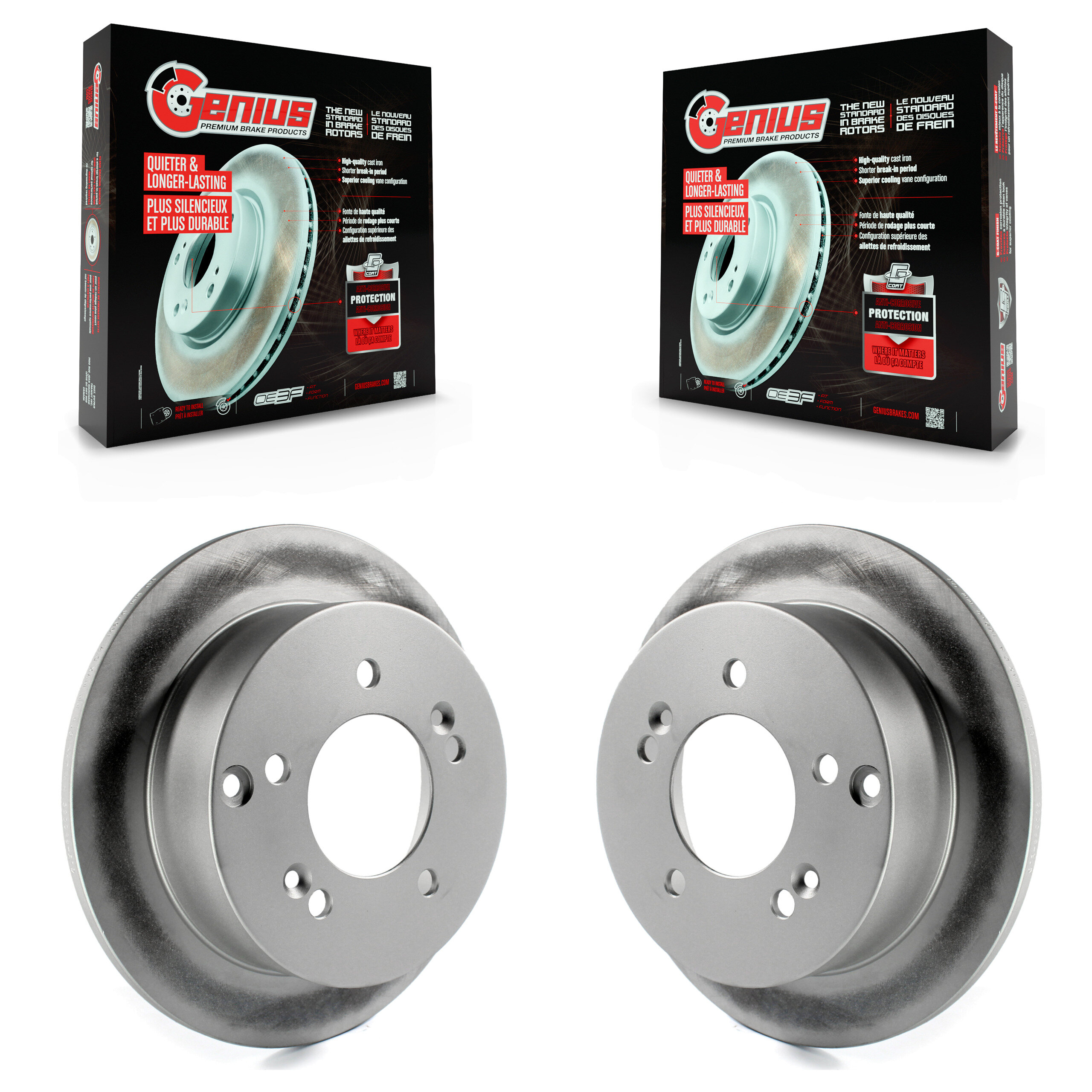 Genius - KG-100523 - Rear Disc Brake Rotor Kits