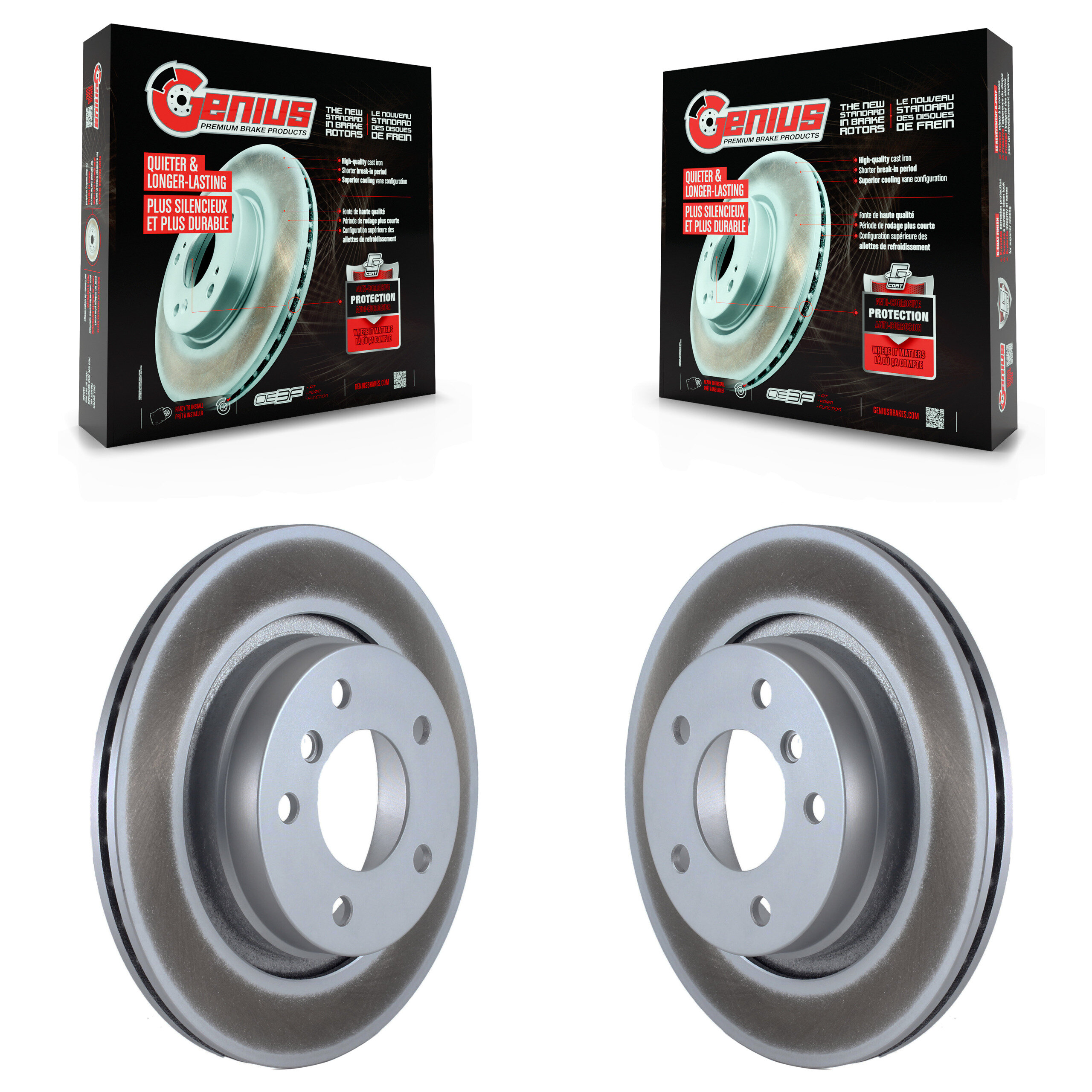 Genius - KG-100527 - Rear Disc Brake Rotor Kits