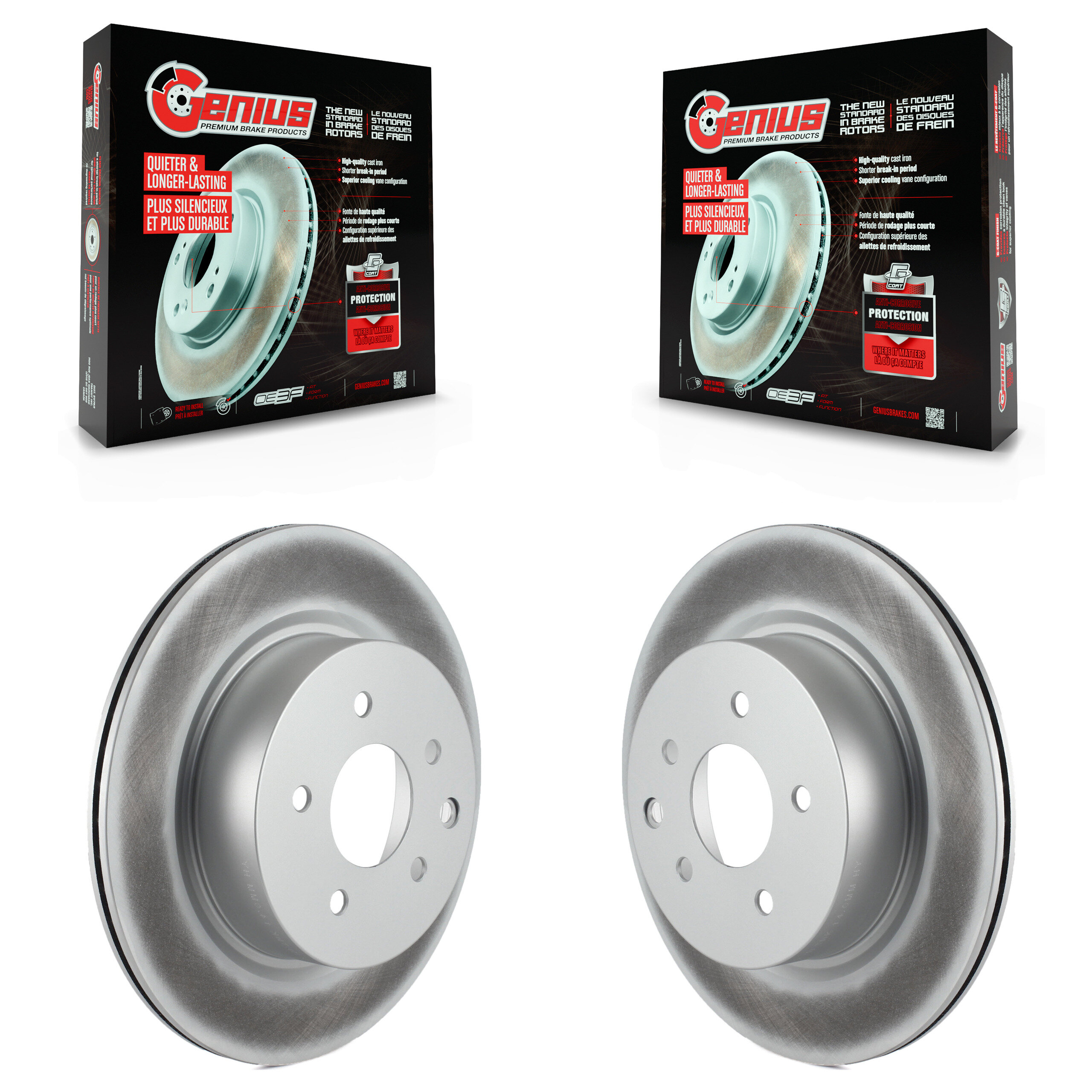Genius - KG-100551 - Rear Disc Brake Rotor Kits