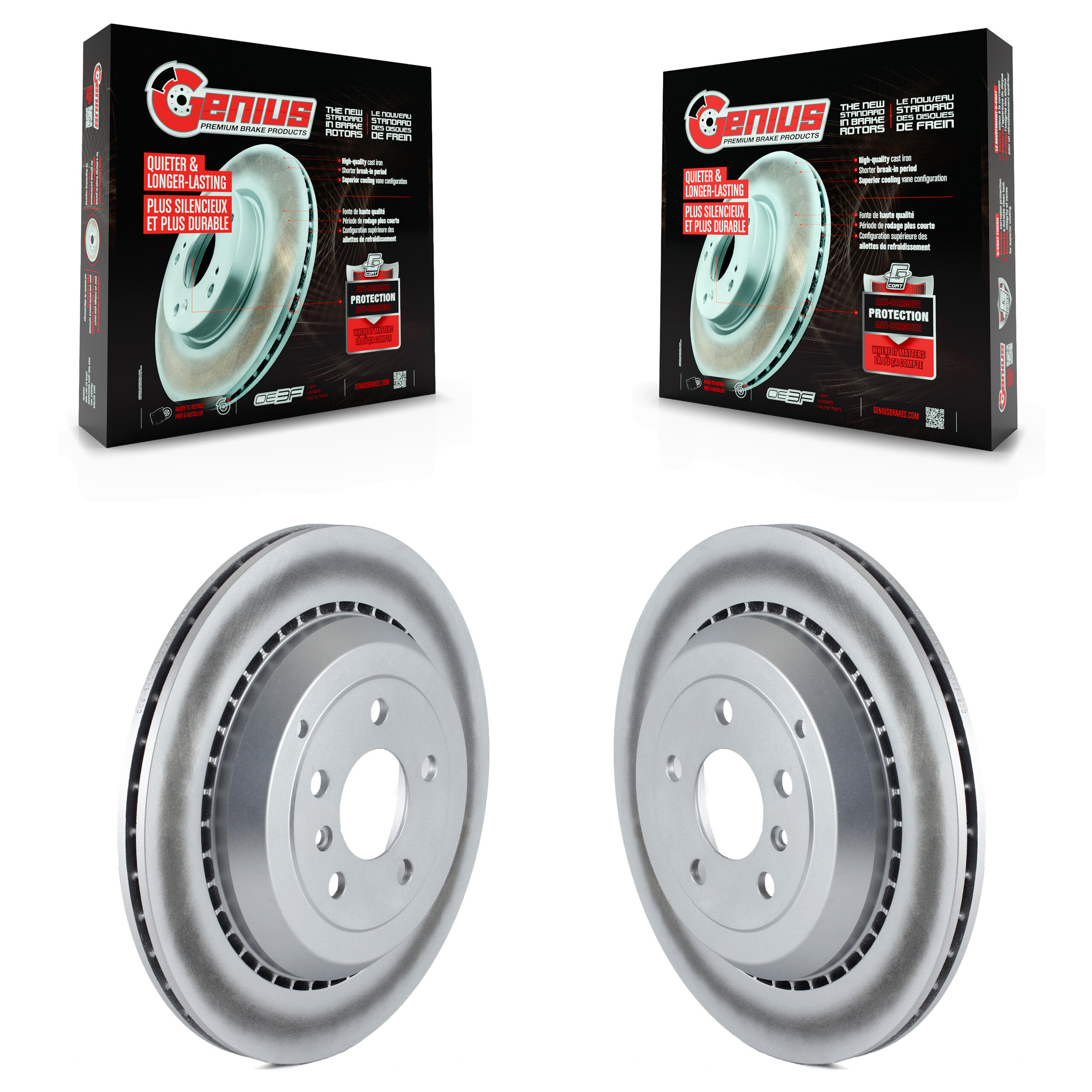 Genius - KG-100568 - Rear Disc Brake Rotor Kits