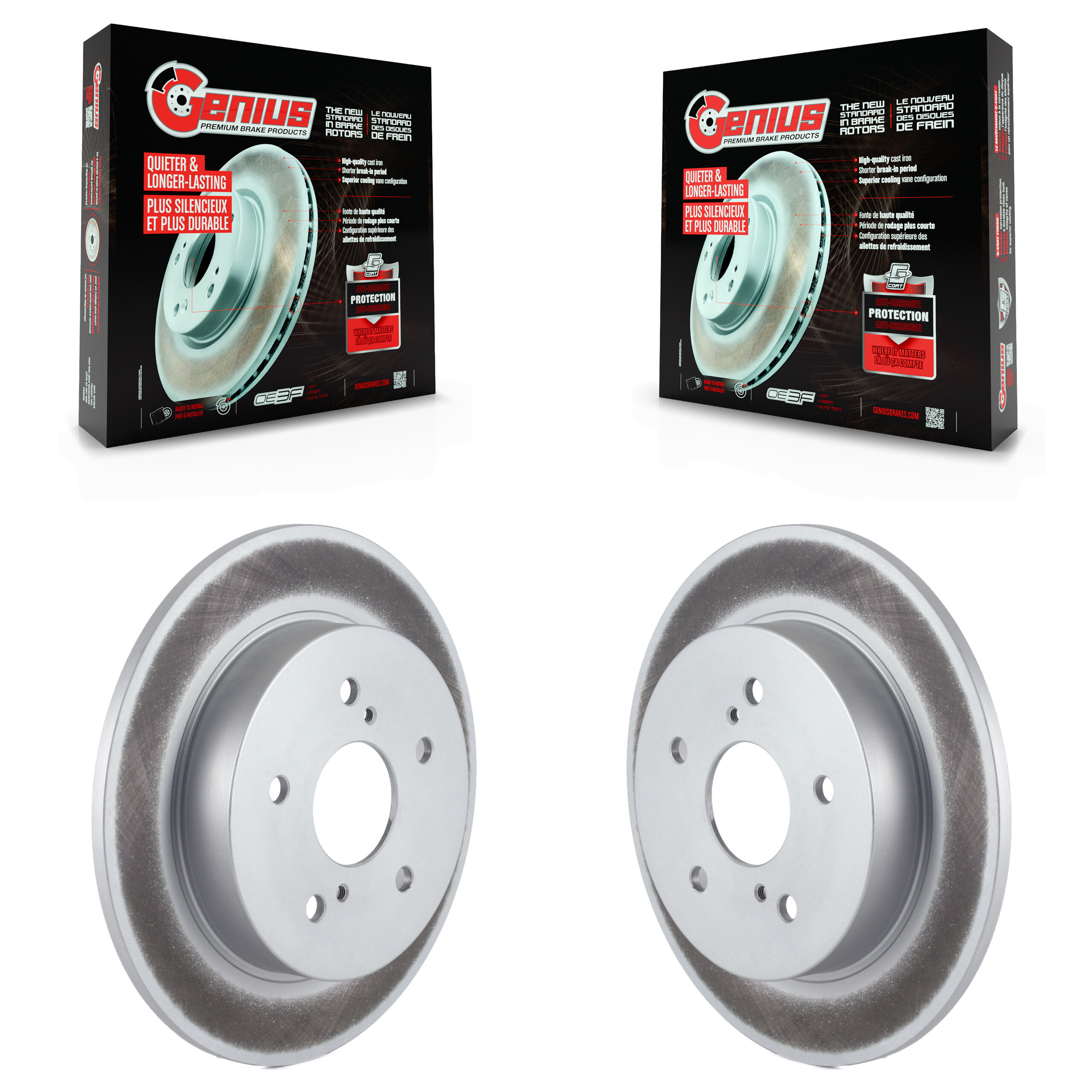 Genius - KG-100603 - Rear Disc Brake Rotor Kits