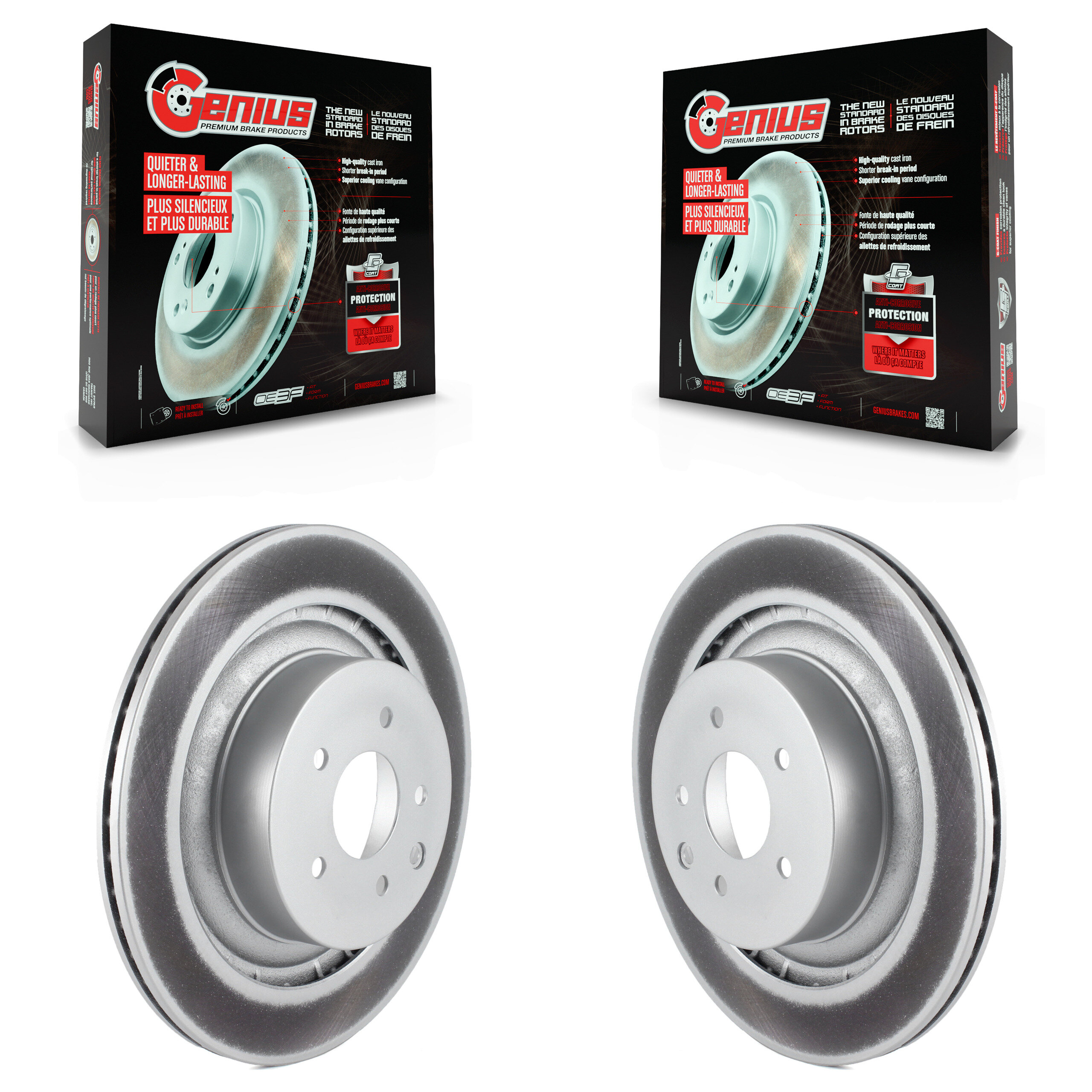 Genius - KG-100609 - Rear Disc Brake Rotor Kits