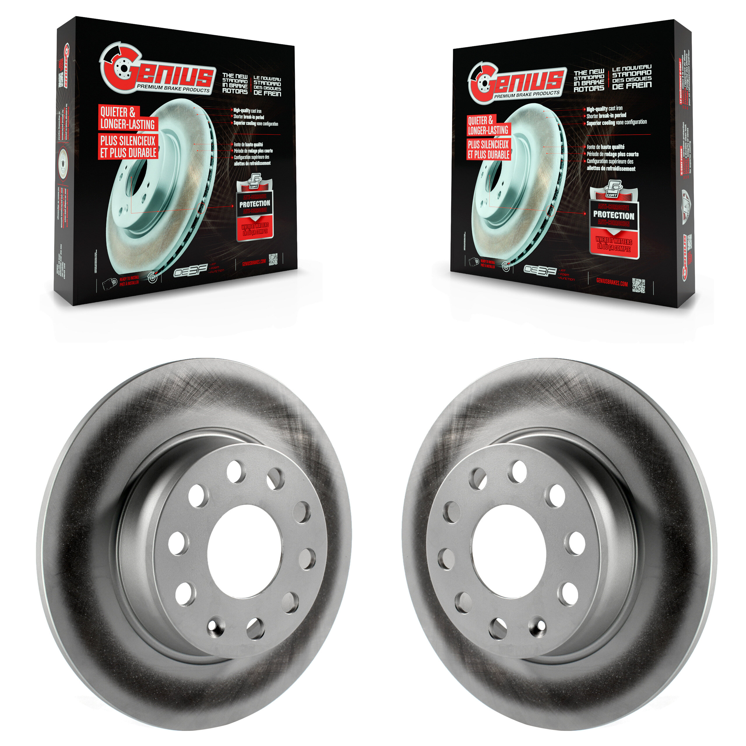 Genius - KG-100630 - Rear Disc Brake Rotor Kits