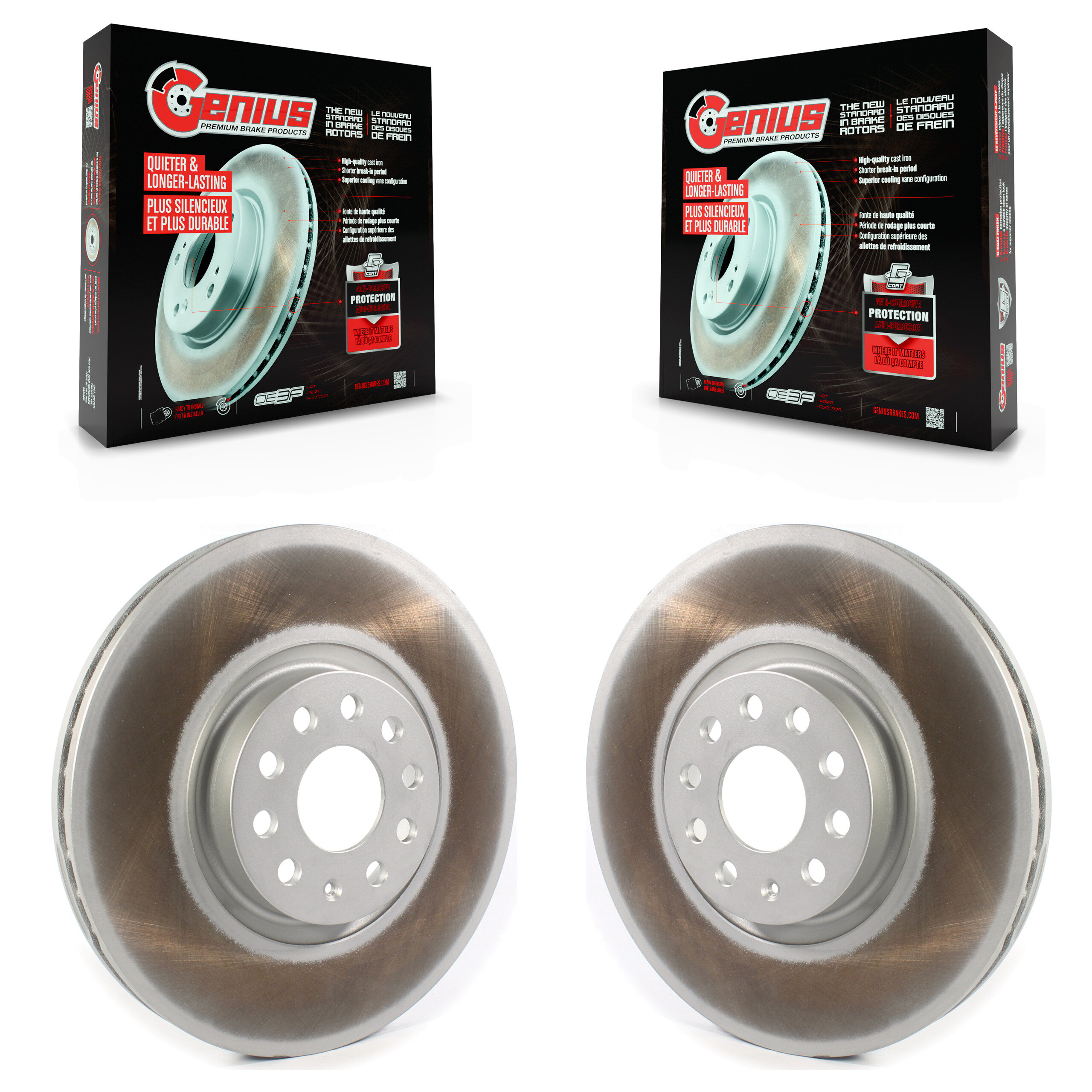 Genius - KG-101339 - Front Disc Brake Rotor Kits
