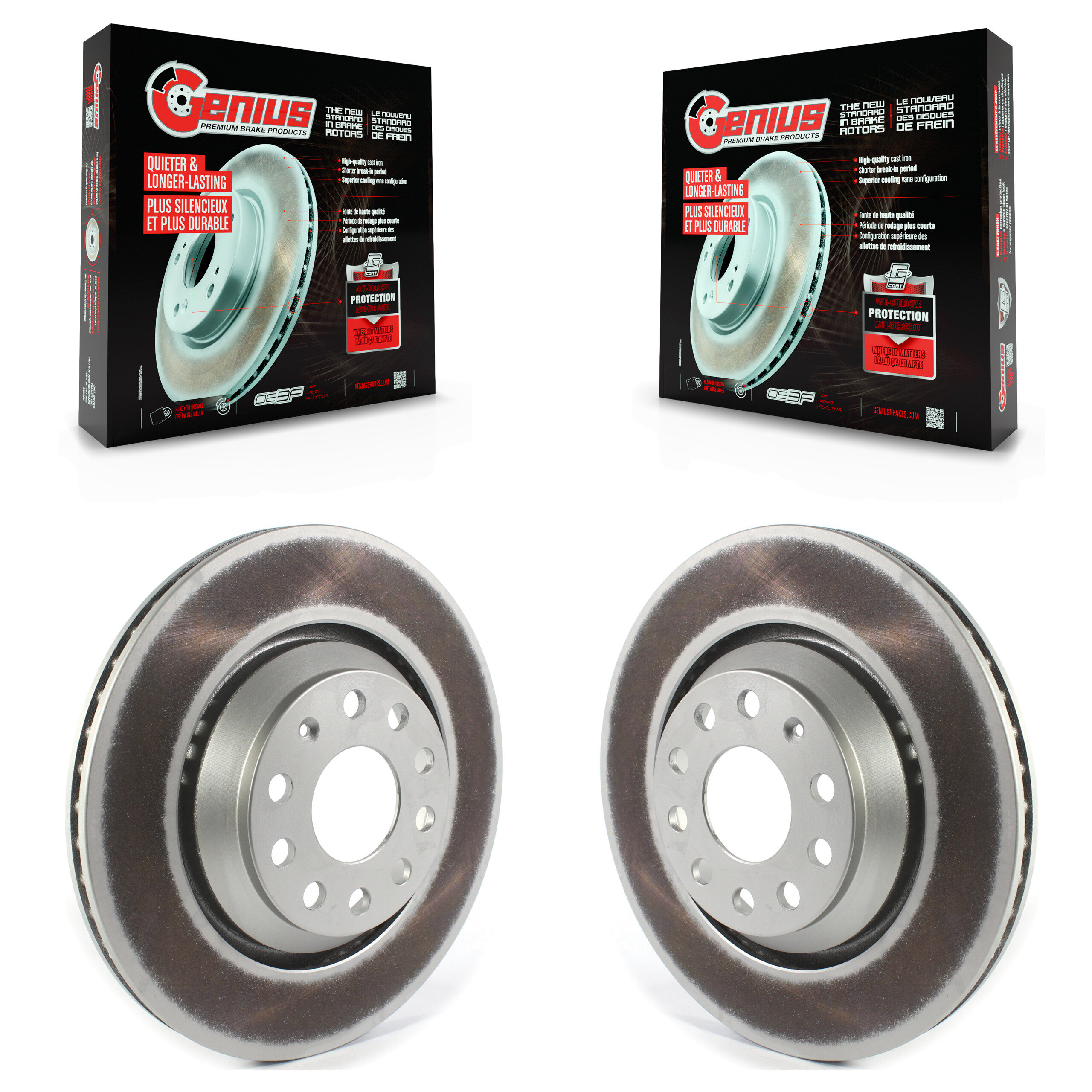 Genius - KG-101360 - Rear Disc Brake Rotor Kits