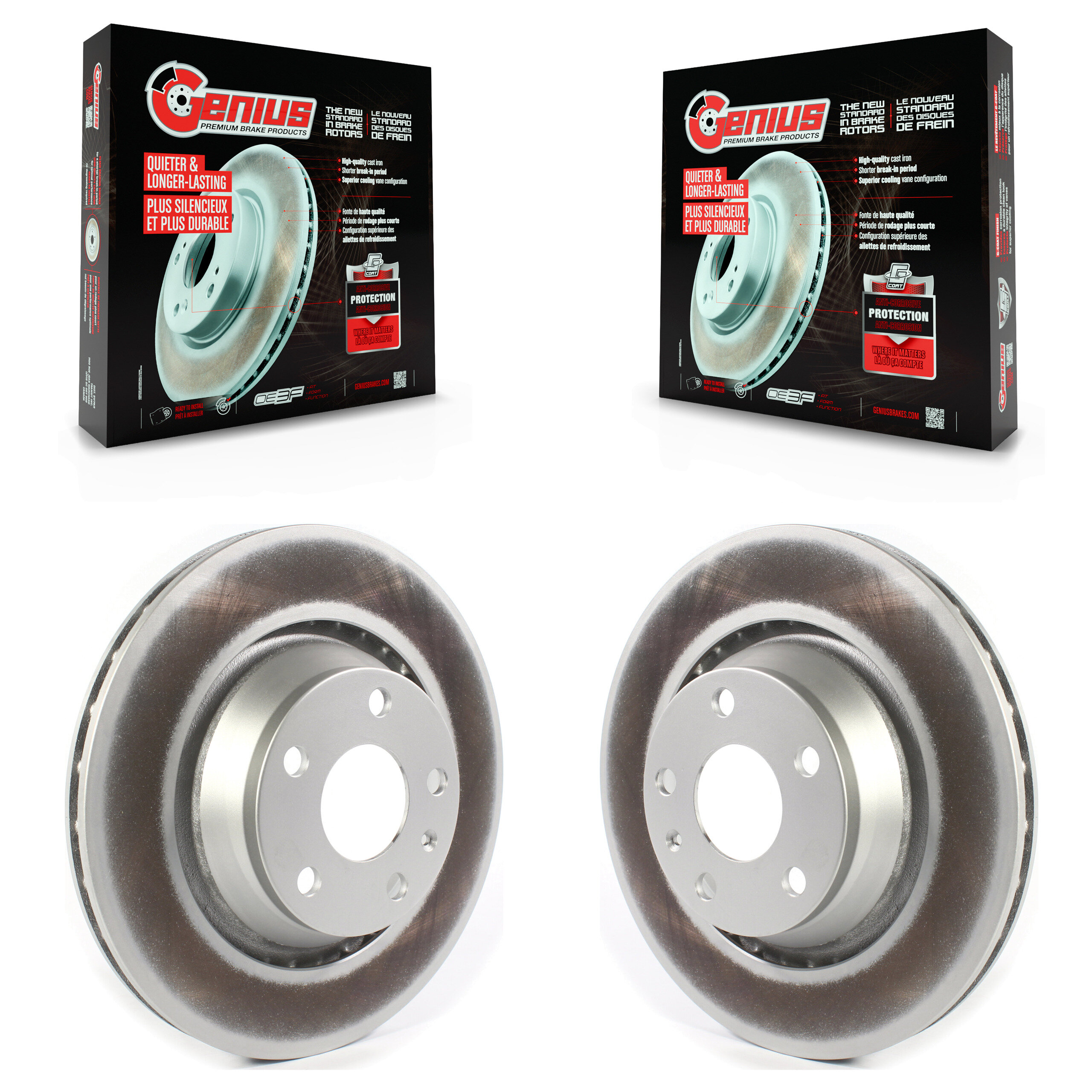 Genius - KG-101362 - Rear Disc Brake Rotor Kits