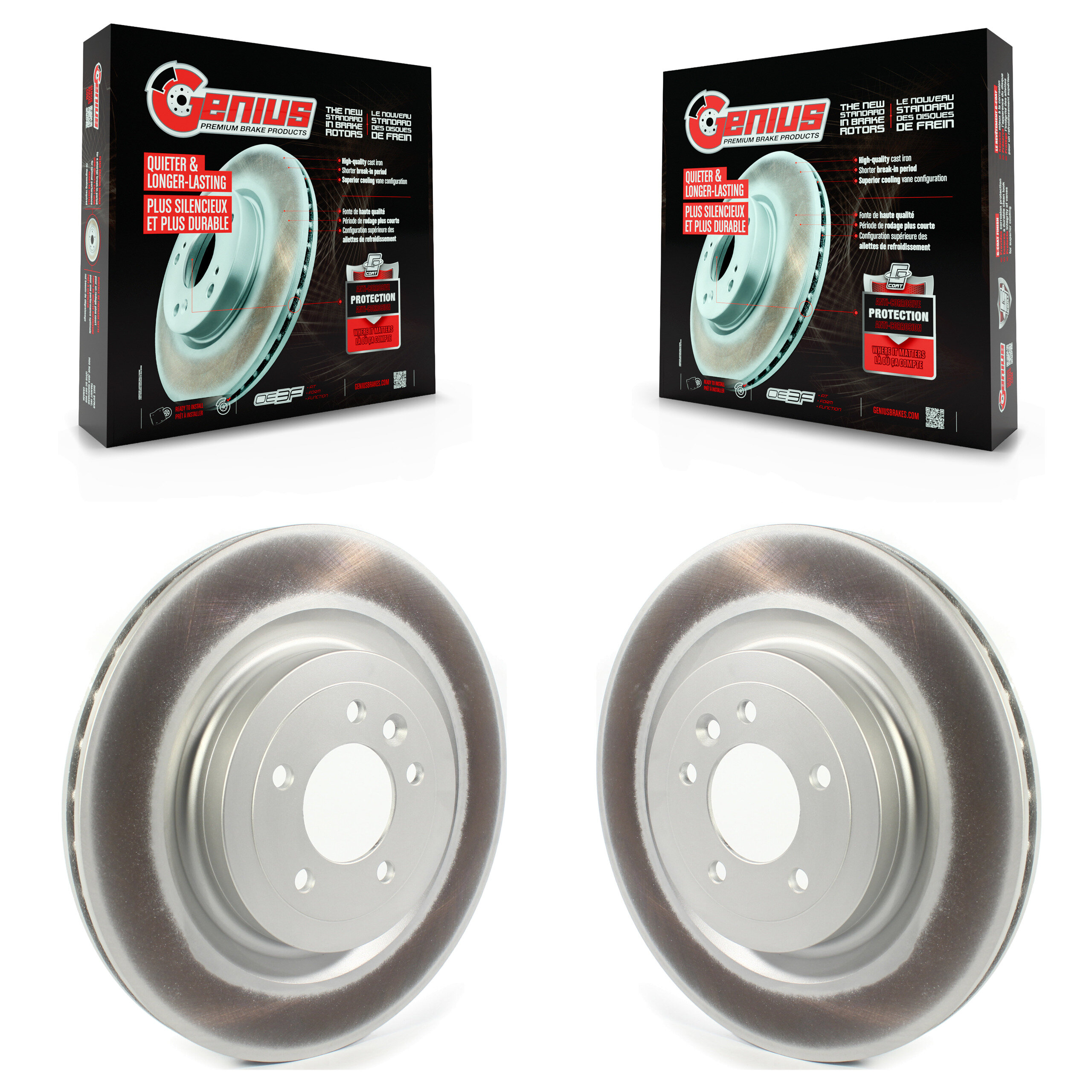 Genius - KG-101366 - Rear Disc Brake Rotor Kits