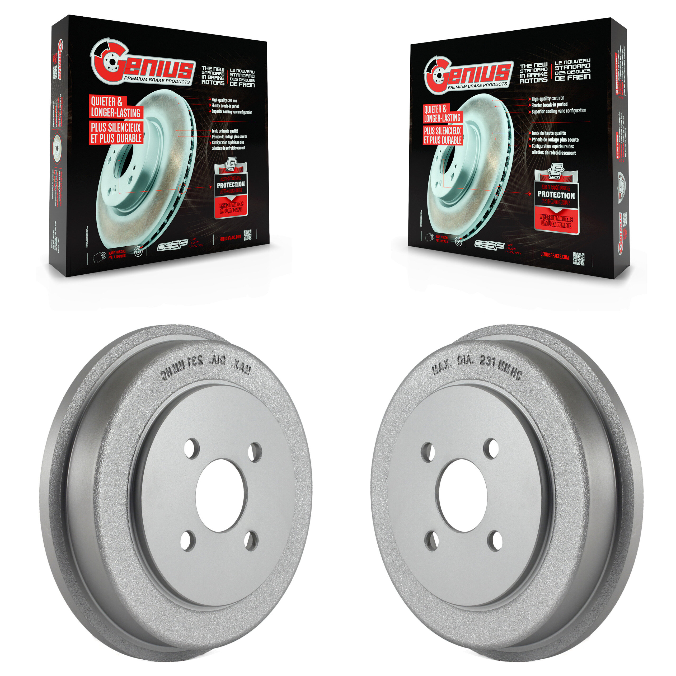Genius - KG-101408 - Rear Brake Drum Kits