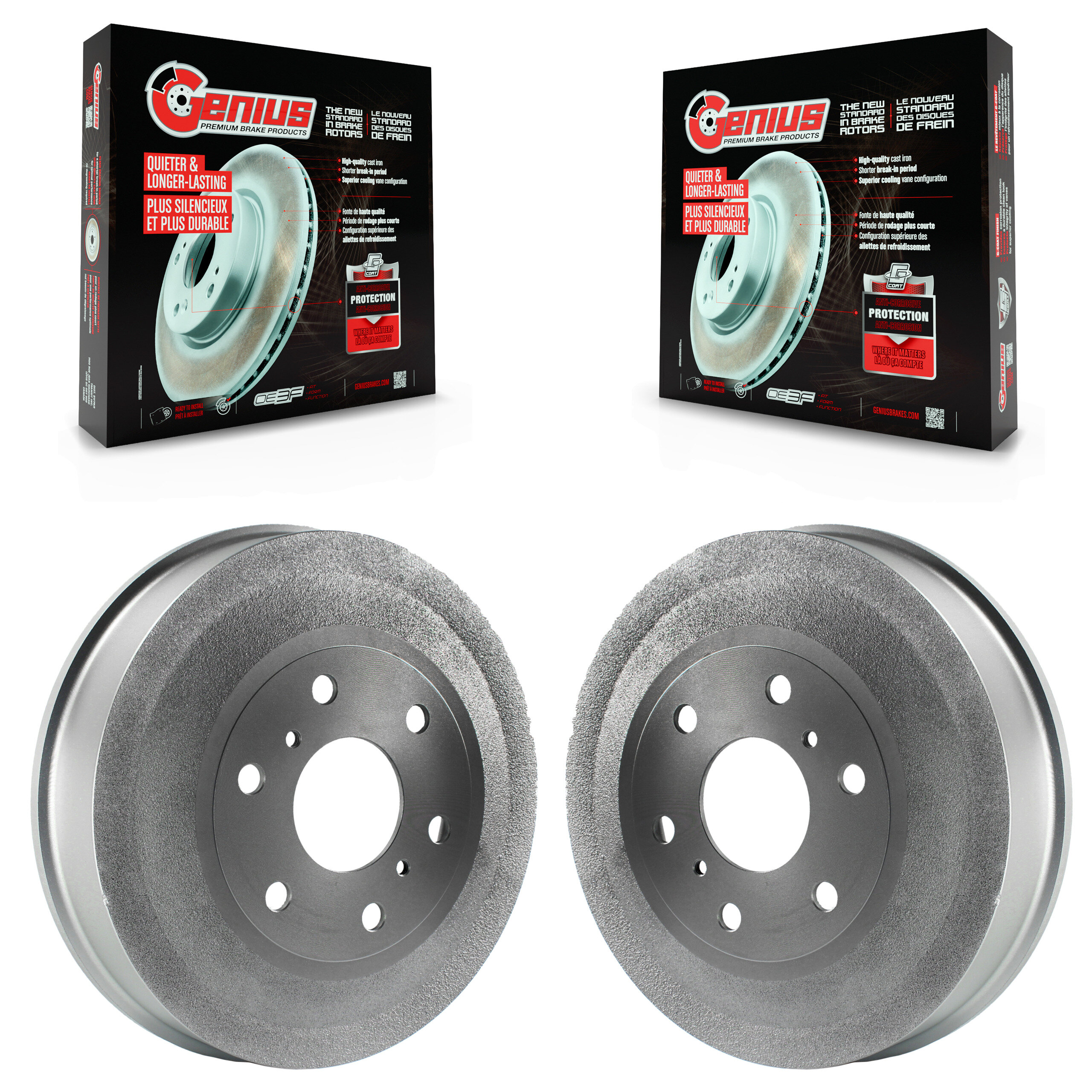 Genius - KG-101412 - Rear Brake Drum Kits
