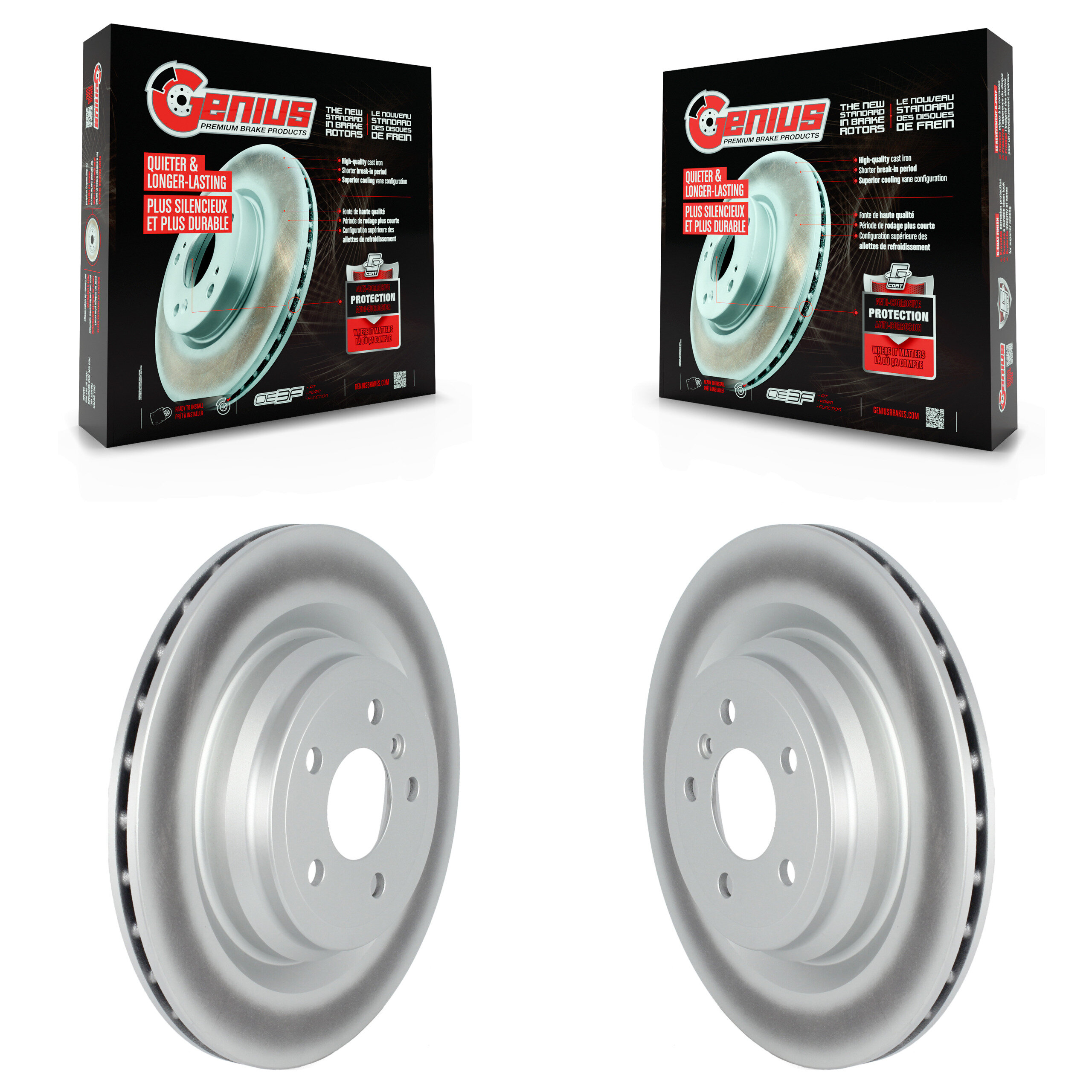 Genius - KG-101635 - Rear Disc Brake Rotor Kits