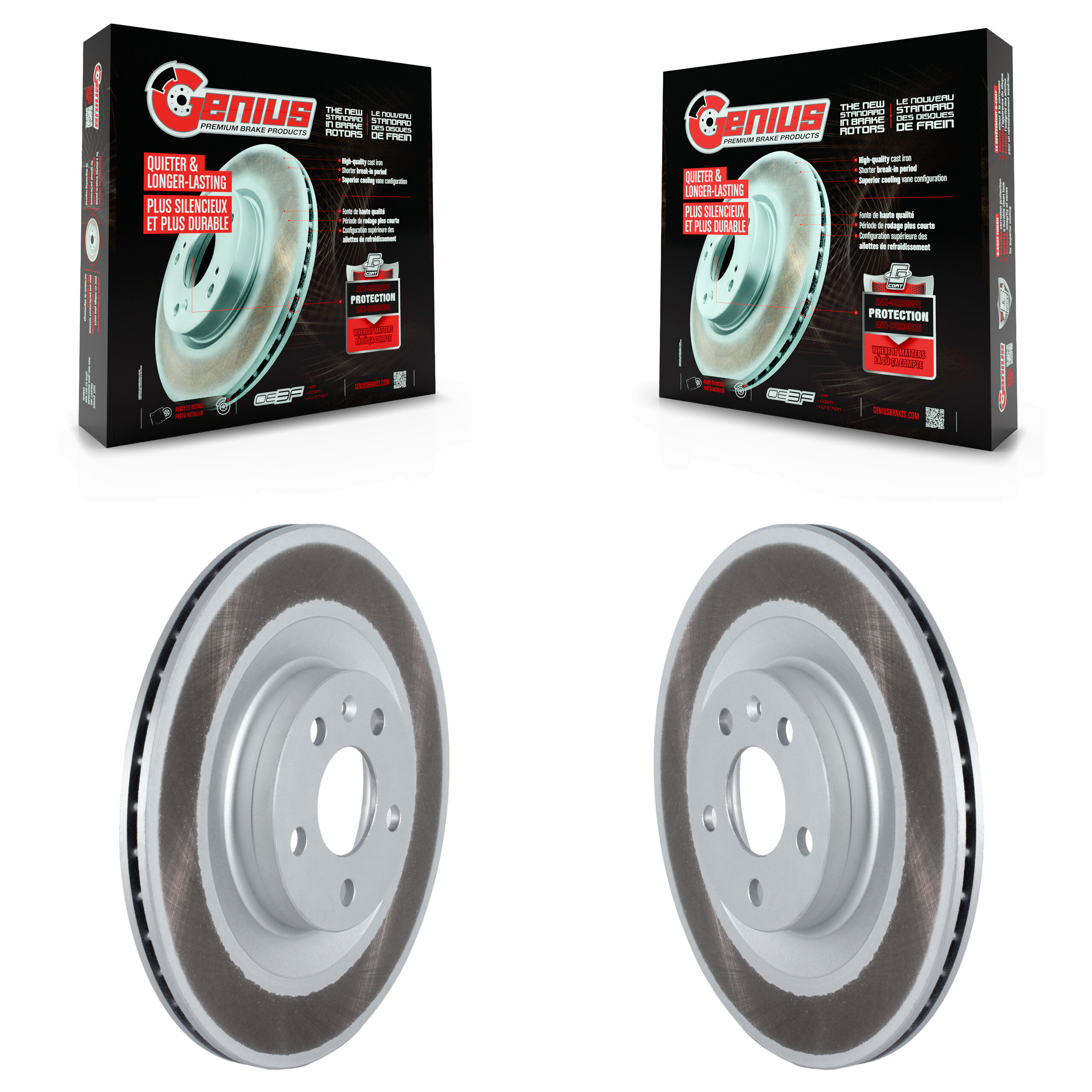 Genius - KG-101645 - Rear Disc Brake Rotor Kits